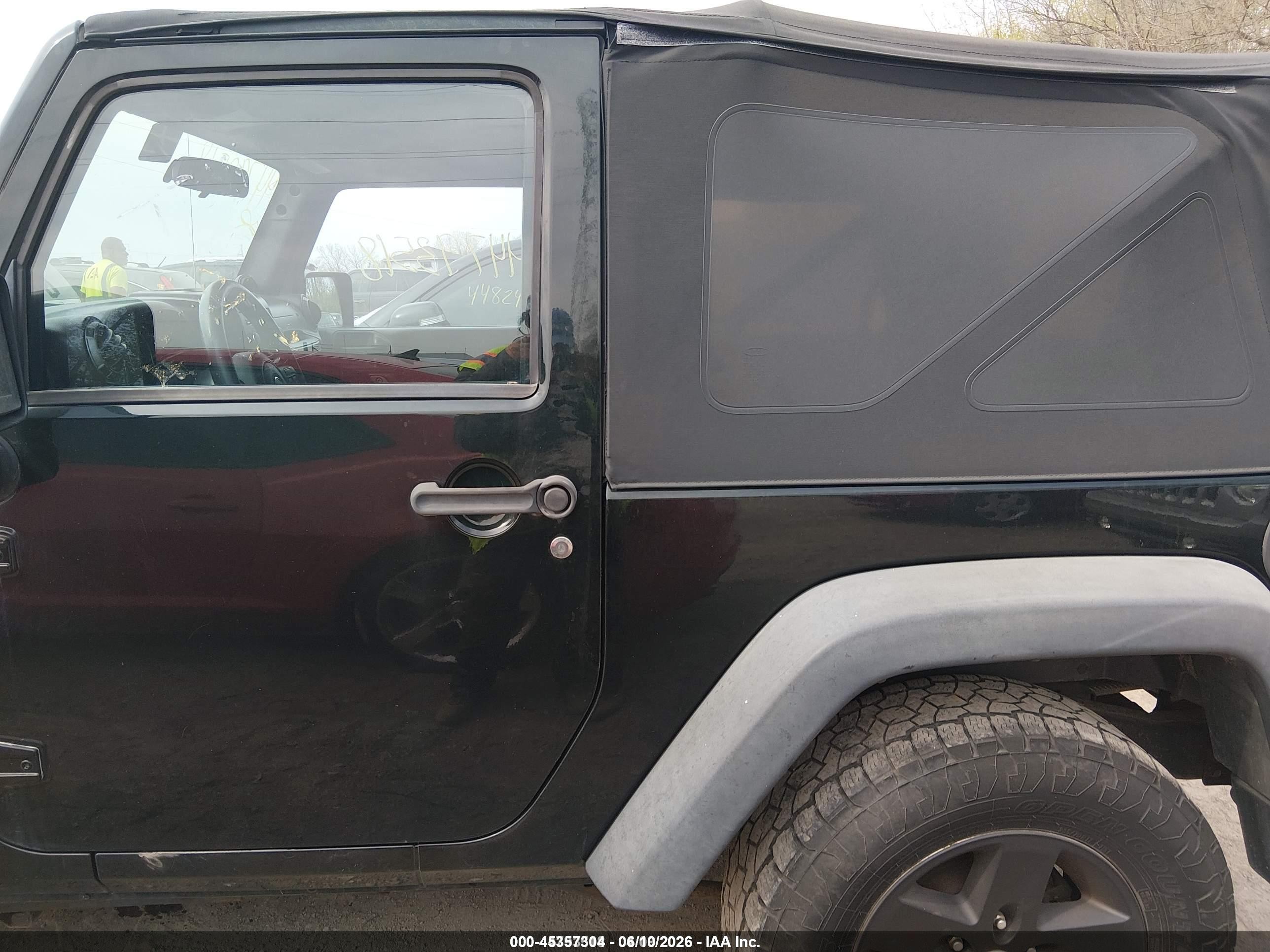 2012 Jeep Wrangler Sport Black vin: 1C4AJWAGXCL256312