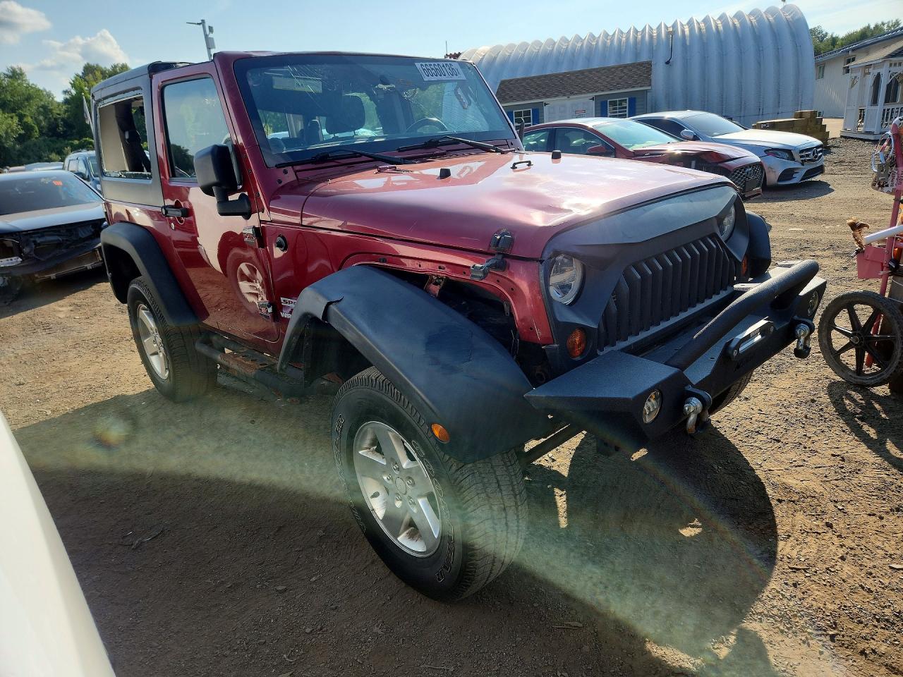 2012 Jeep Wrangler Sport White vin: 1C4AJWAGXCL263261