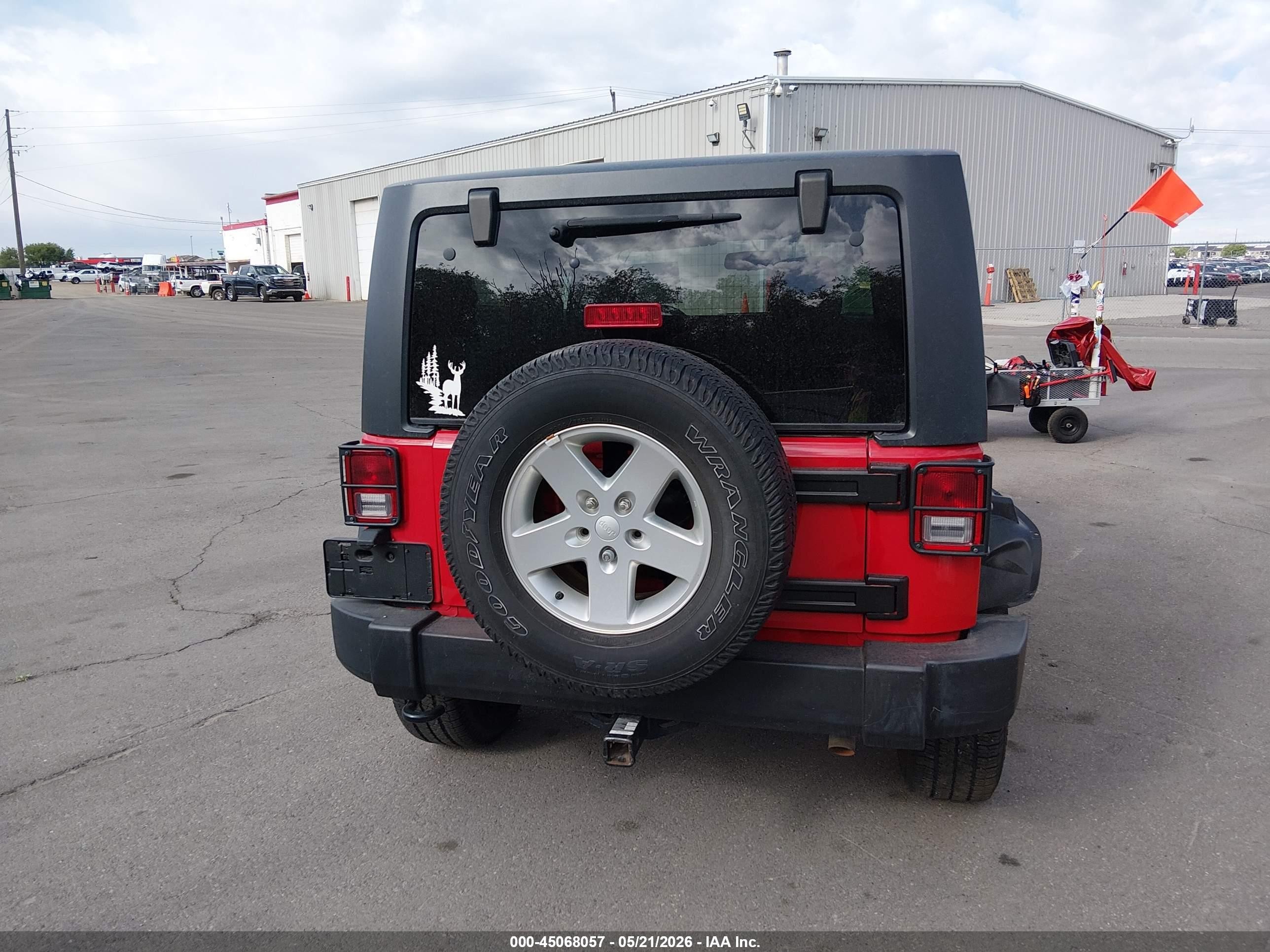 2013 Jeep Wrangler Sport Red vin: 1C4AJWAGXDL677562