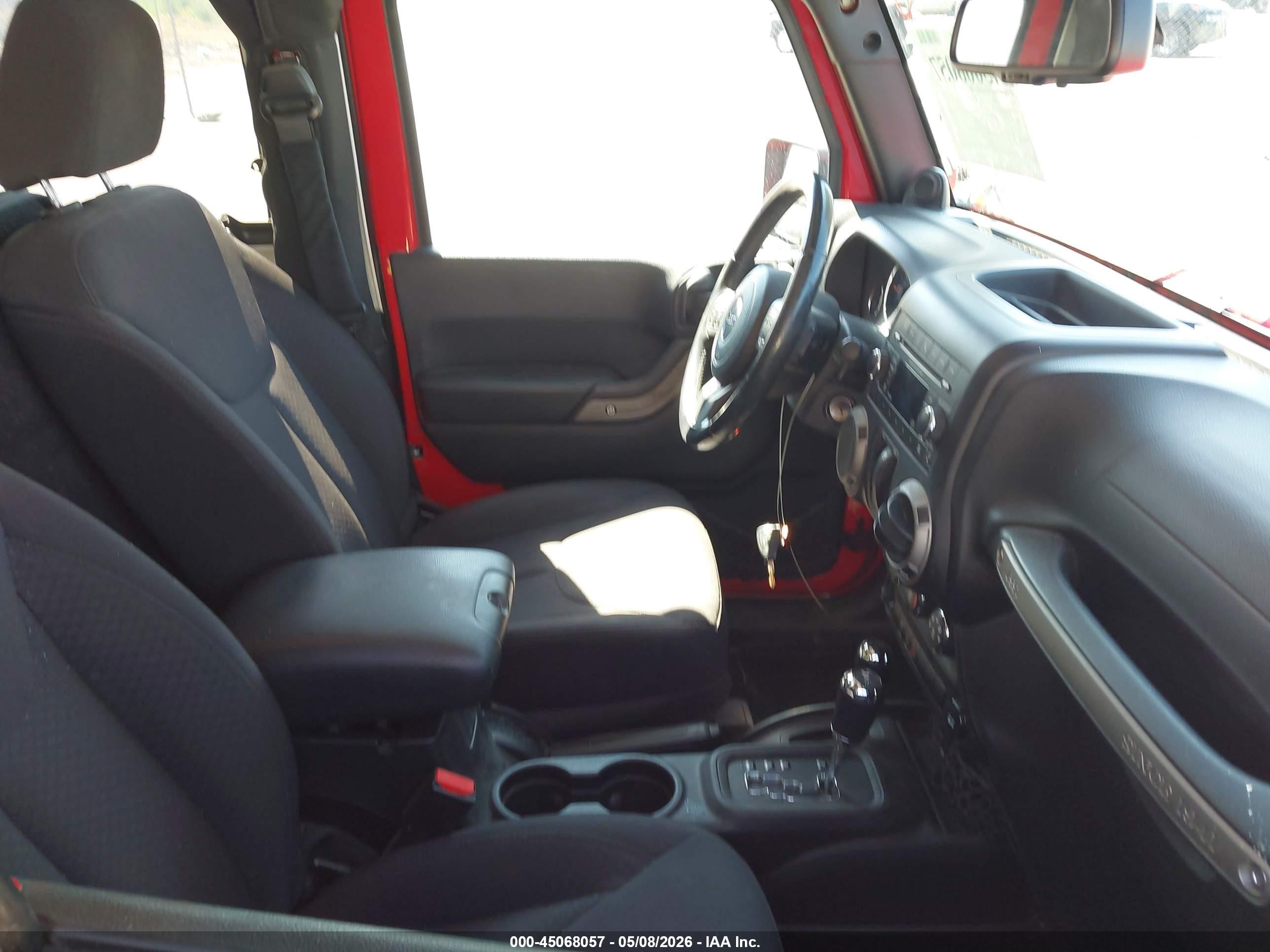 2013 Jeep Wrangler Sport Red vin: 1C4AJWAGXDL677562