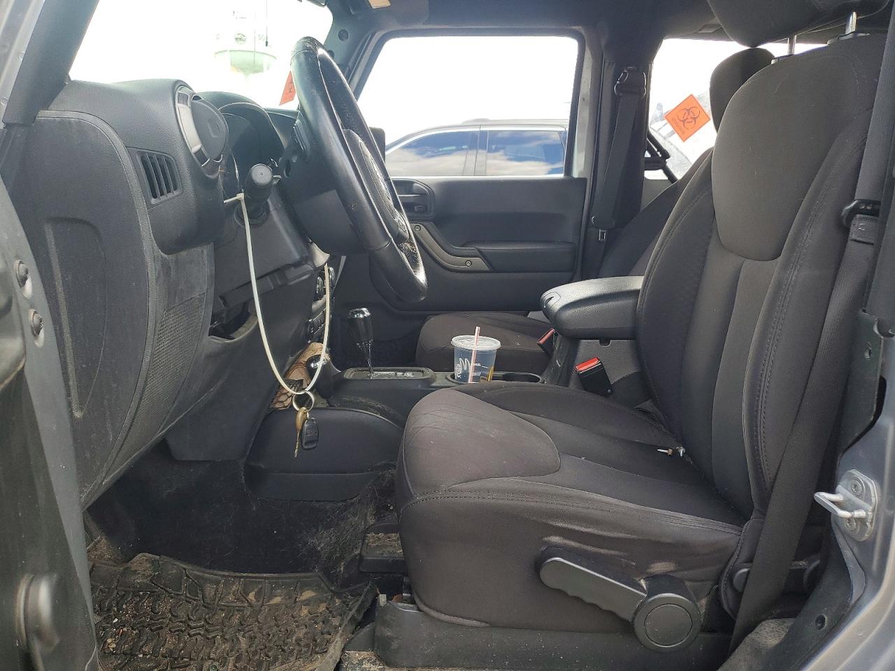 2013 Jeep Wrangler Sport Gray vin: 1C4AJWAGXDL704324