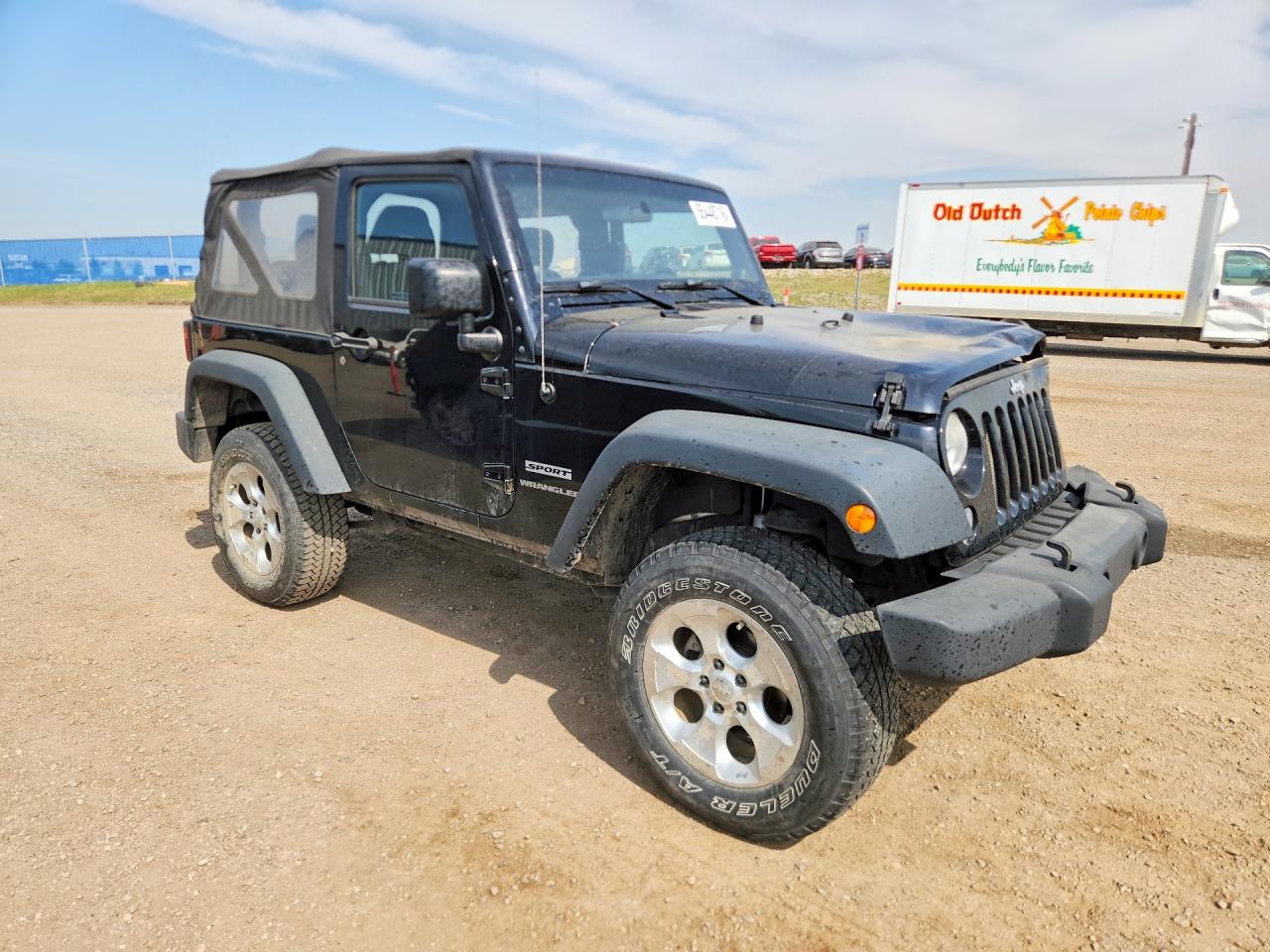 2014 Jeep Wrangler Sport Black vin: 1C4AJWAGXEL307570
