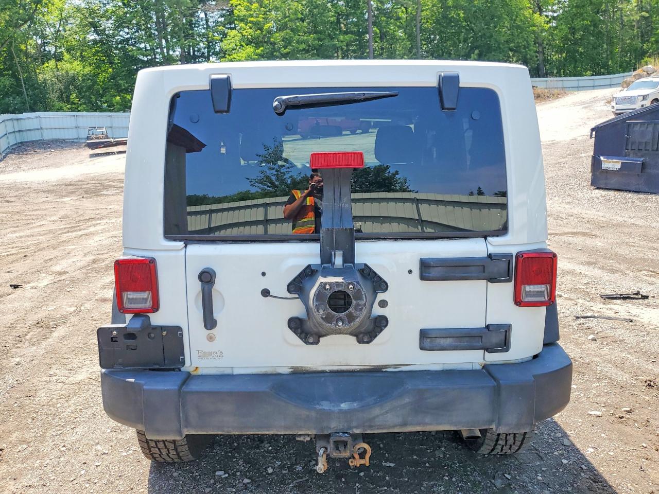 2015 Jeep Wrangler Sport White vin: 1C4AJWAGXFL529916