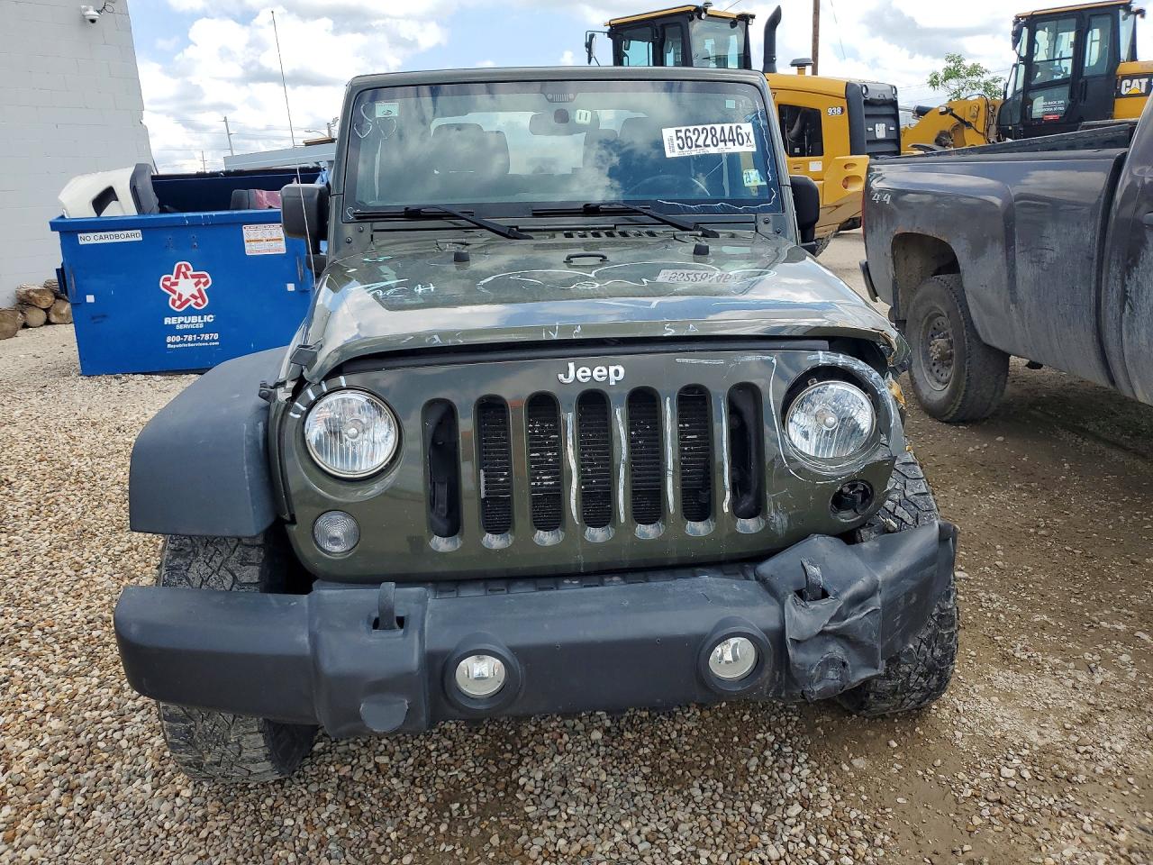 2015 Jeep Wrangler Sport Зеленый vin: 1C4AJWAGXFL647903