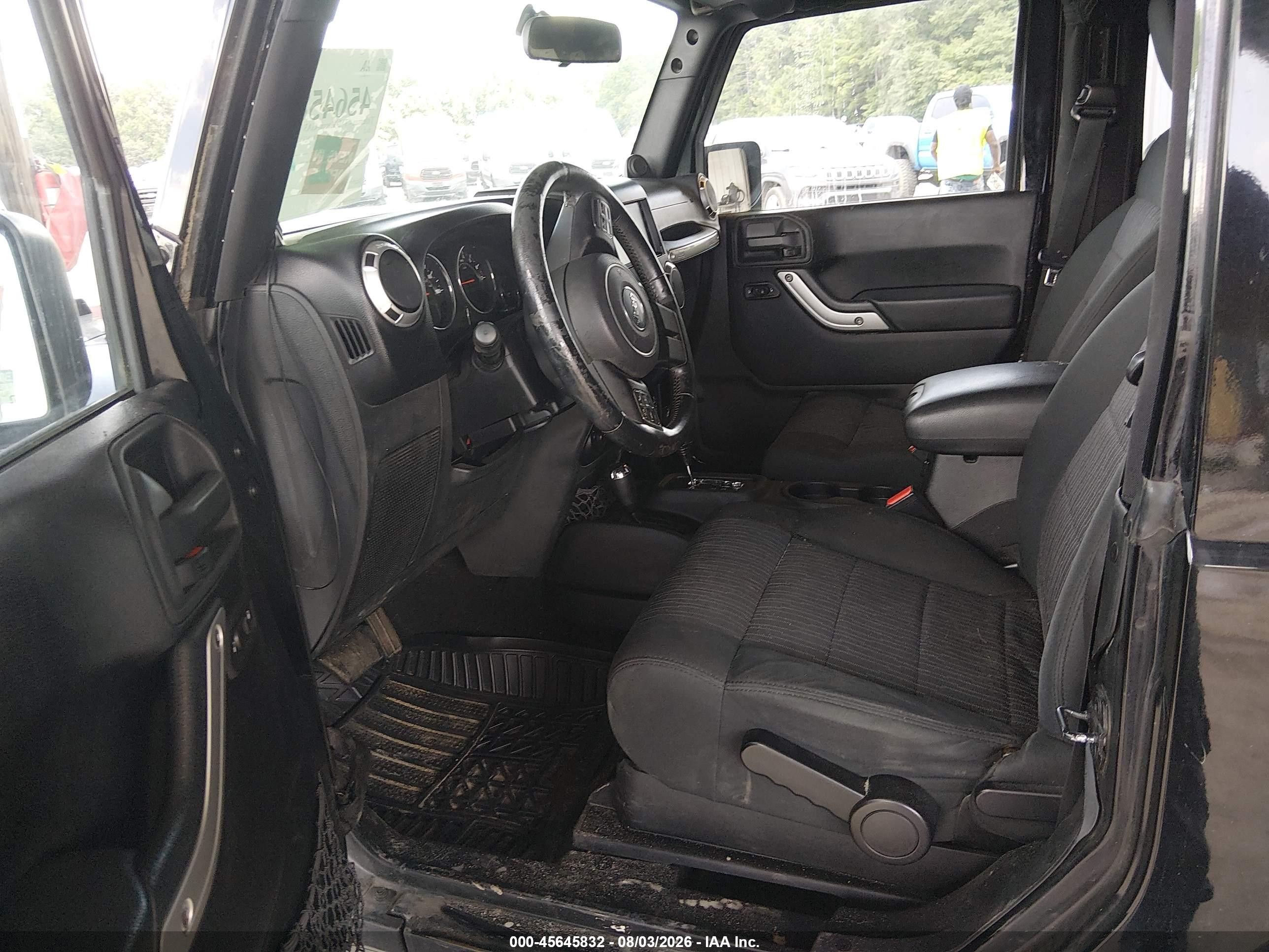 2012 Jeep Wrangler Sahara Black vin: 1C4AJWBG0CL188097
