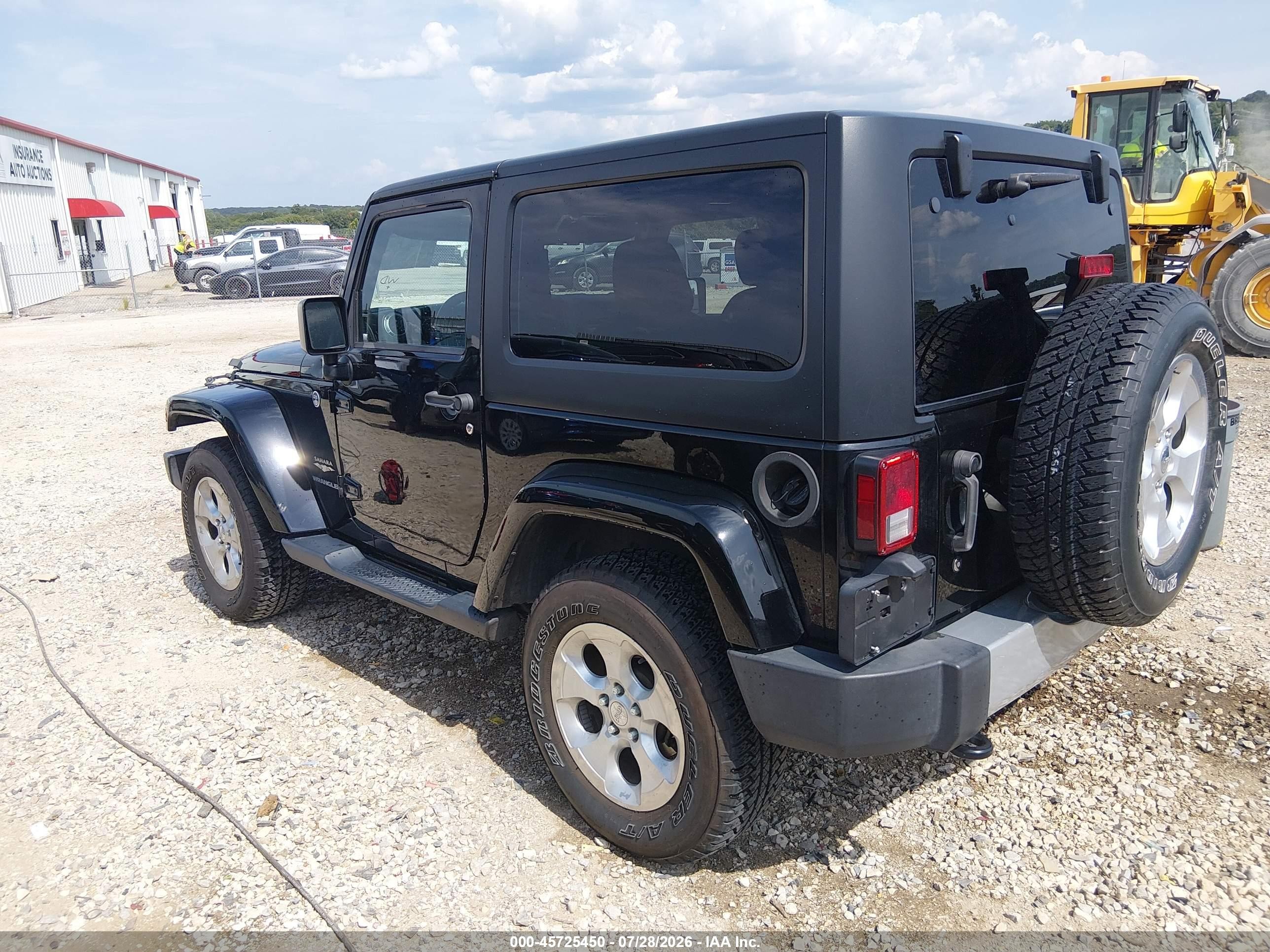 2015 Jeep Wrangler Sahara Black vin: 1C4AJWBG0FL641915