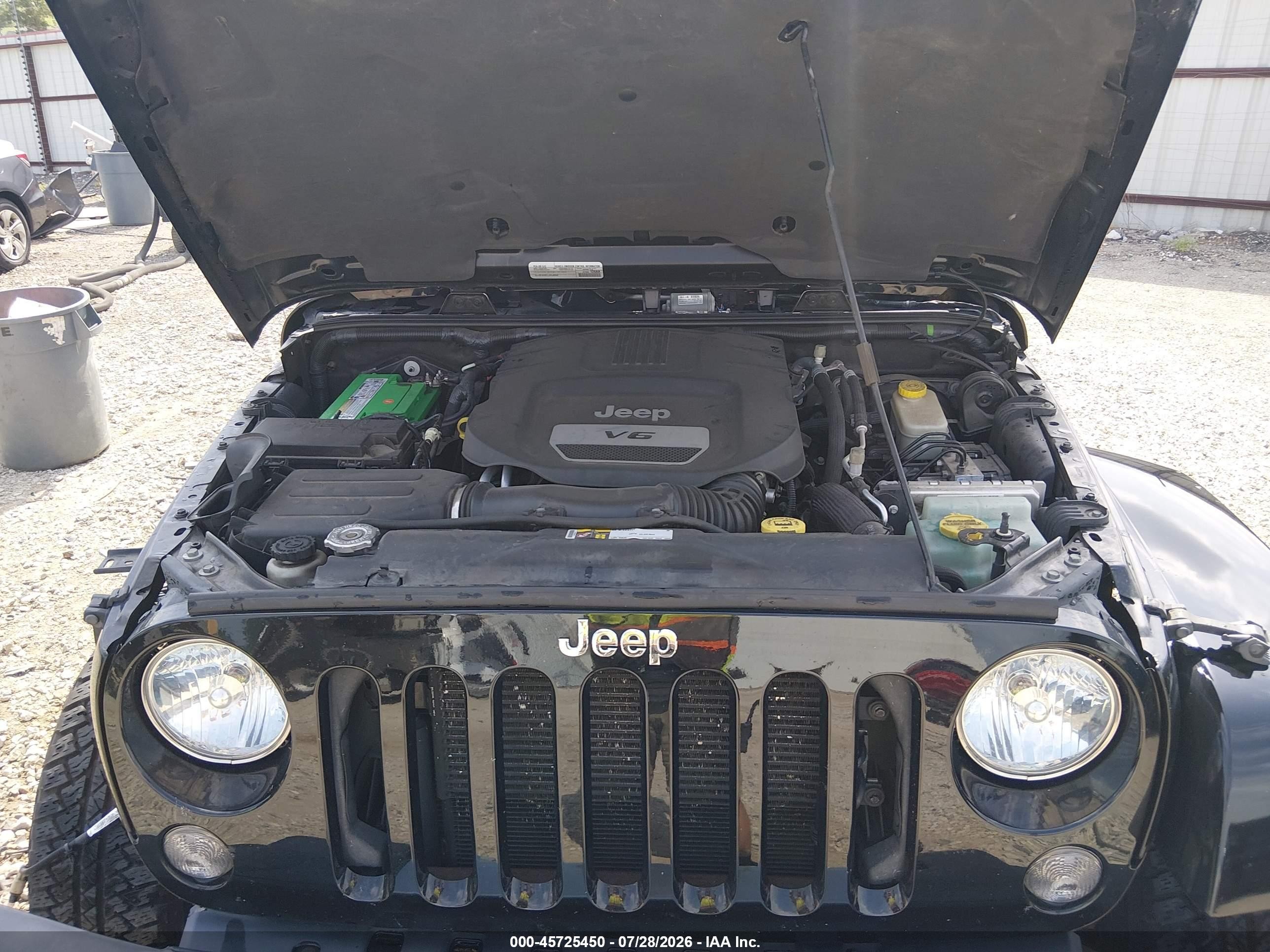 2015 Jeep Wrangler Sahara Black vin: 1C4AJWBG0FL641915