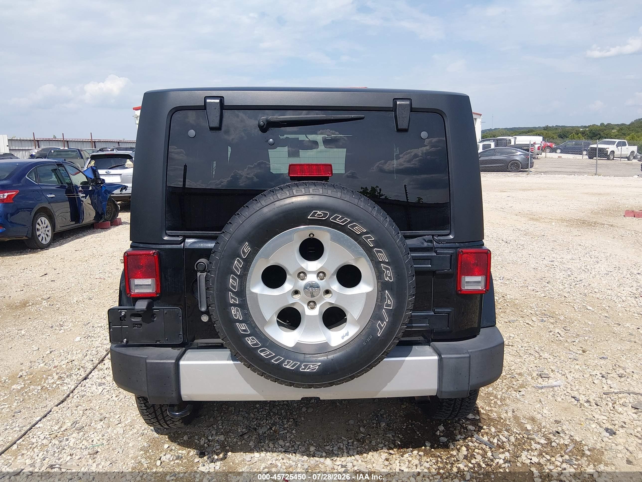 2015 Jeep Wrangler Sahara Black vin: 1C4AJWBG0FL641915