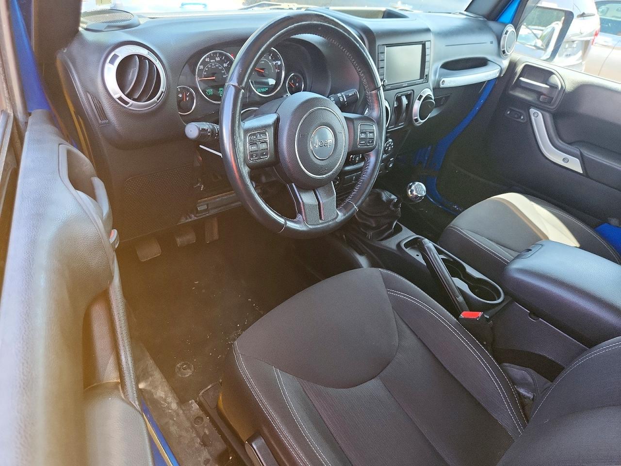 2015 Jeep Wrangler Sahara Blue vin: 1C4AJWBG0FL748639