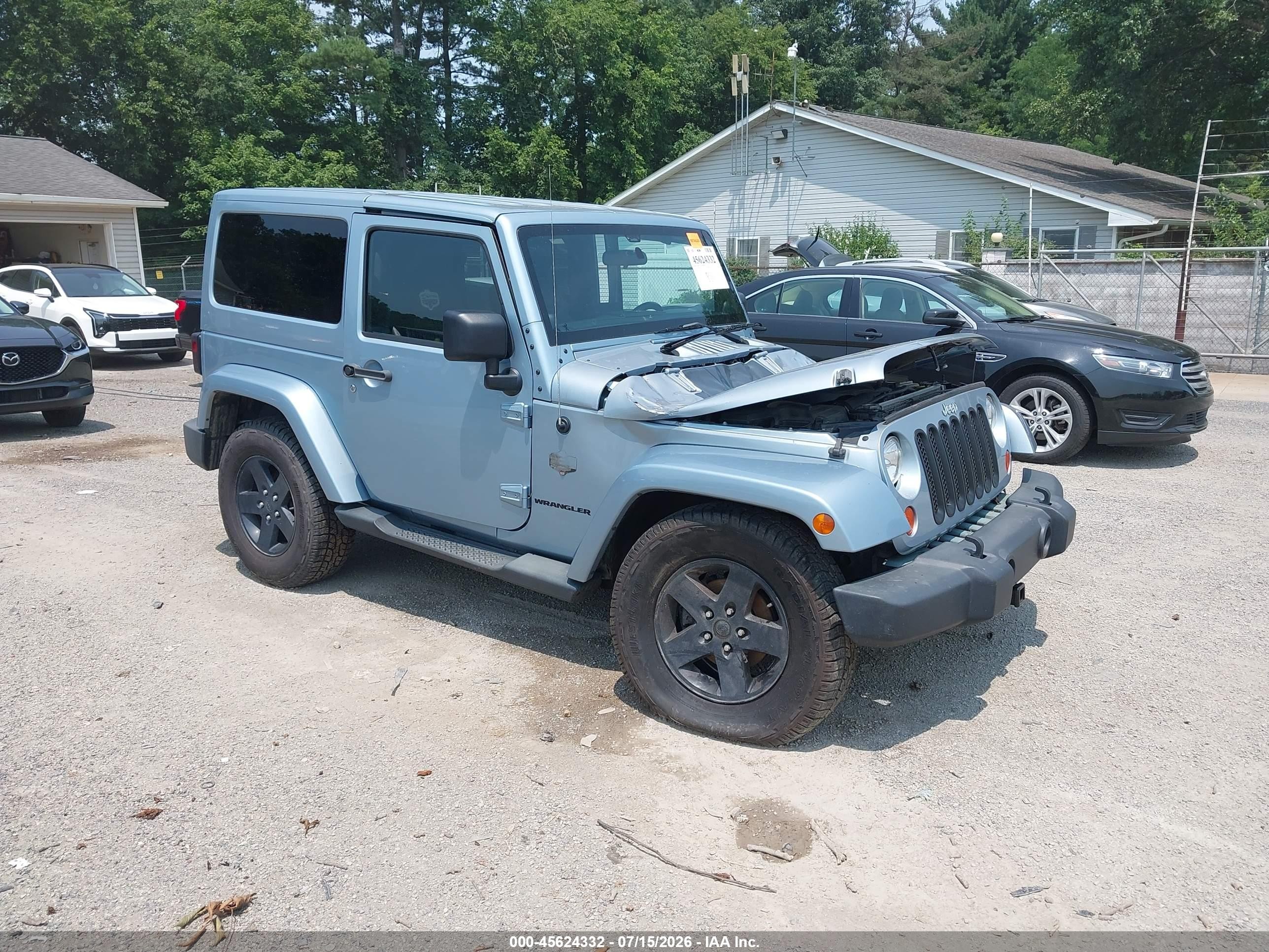 2012 Jeep Wrangler Sahara Blue vin: 1C4AJWBG1CL172636