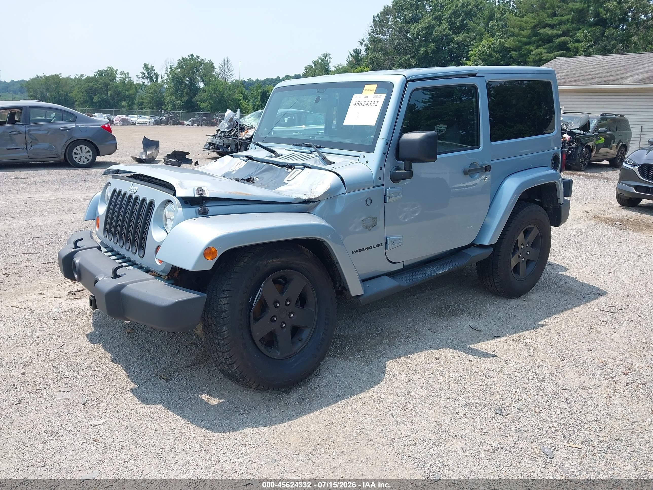 2012 Jeep Wrangler Sahara Blue vin: 1C4AJWBG1CL172636