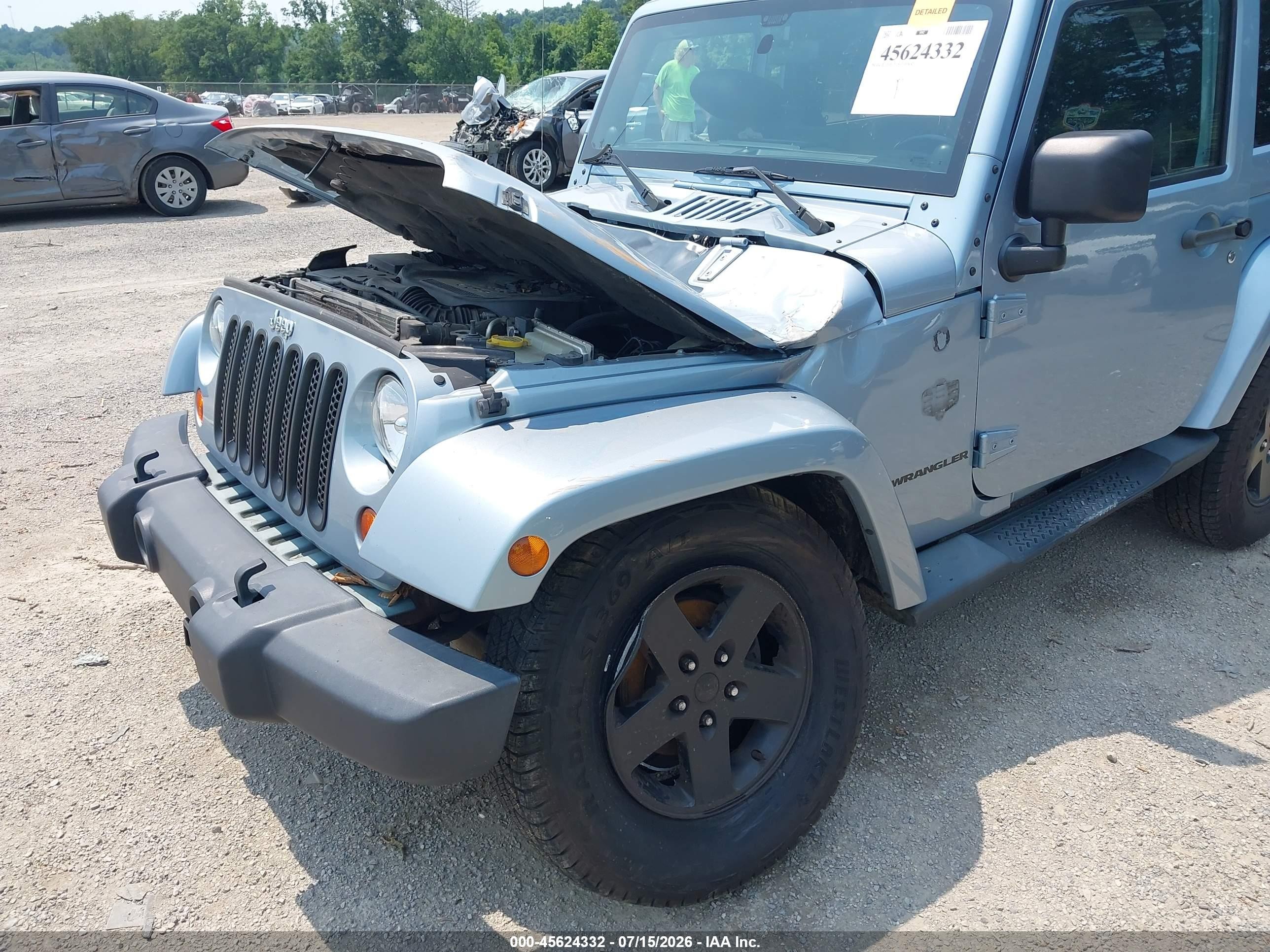2012 Jeep Wrangler Sahara Blue vin: 1C4AJWBG1CL172636