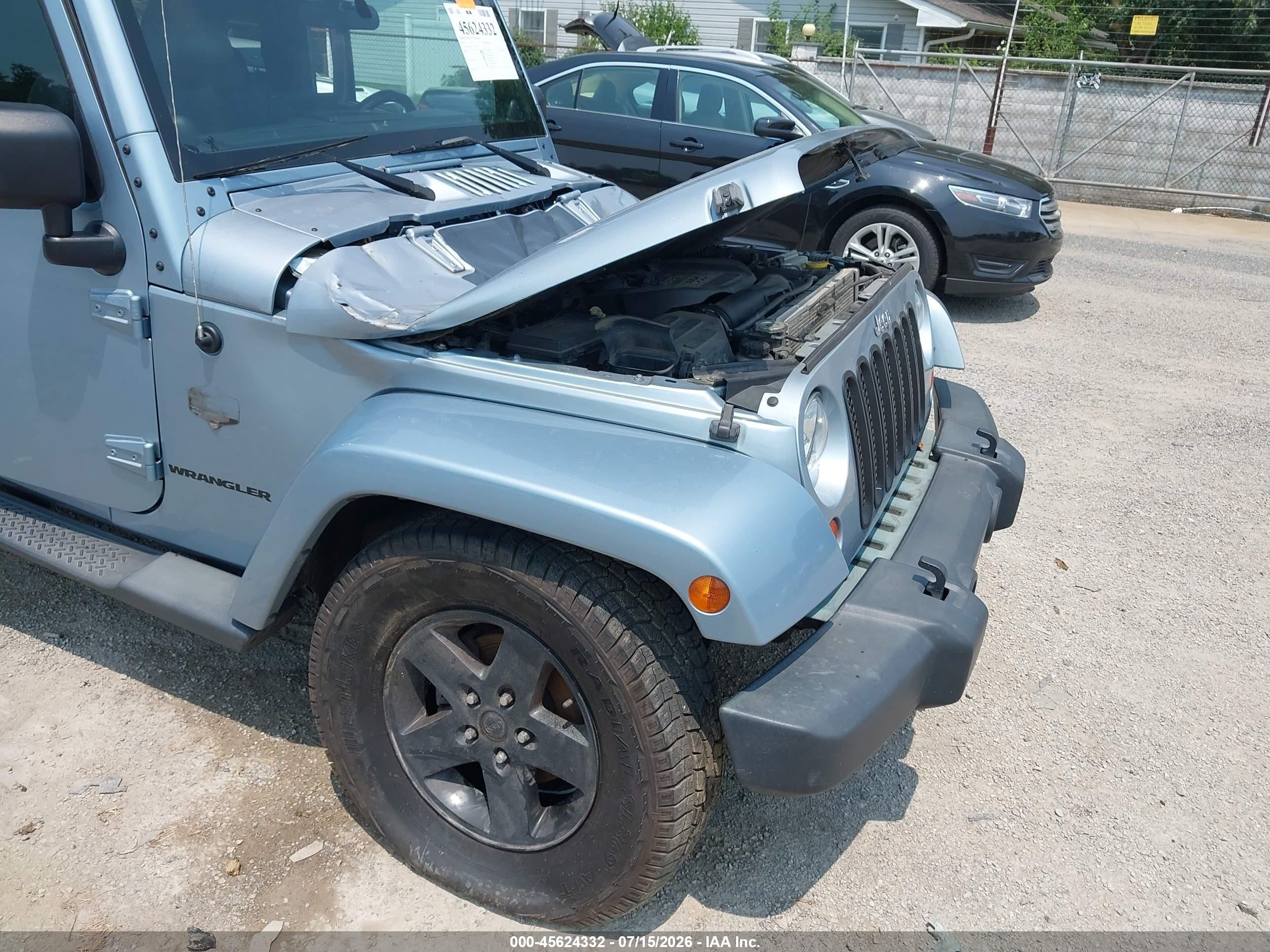 2012 Jeep Wrangler Sahara Blue vin: 1C4AJWBG1CL172636