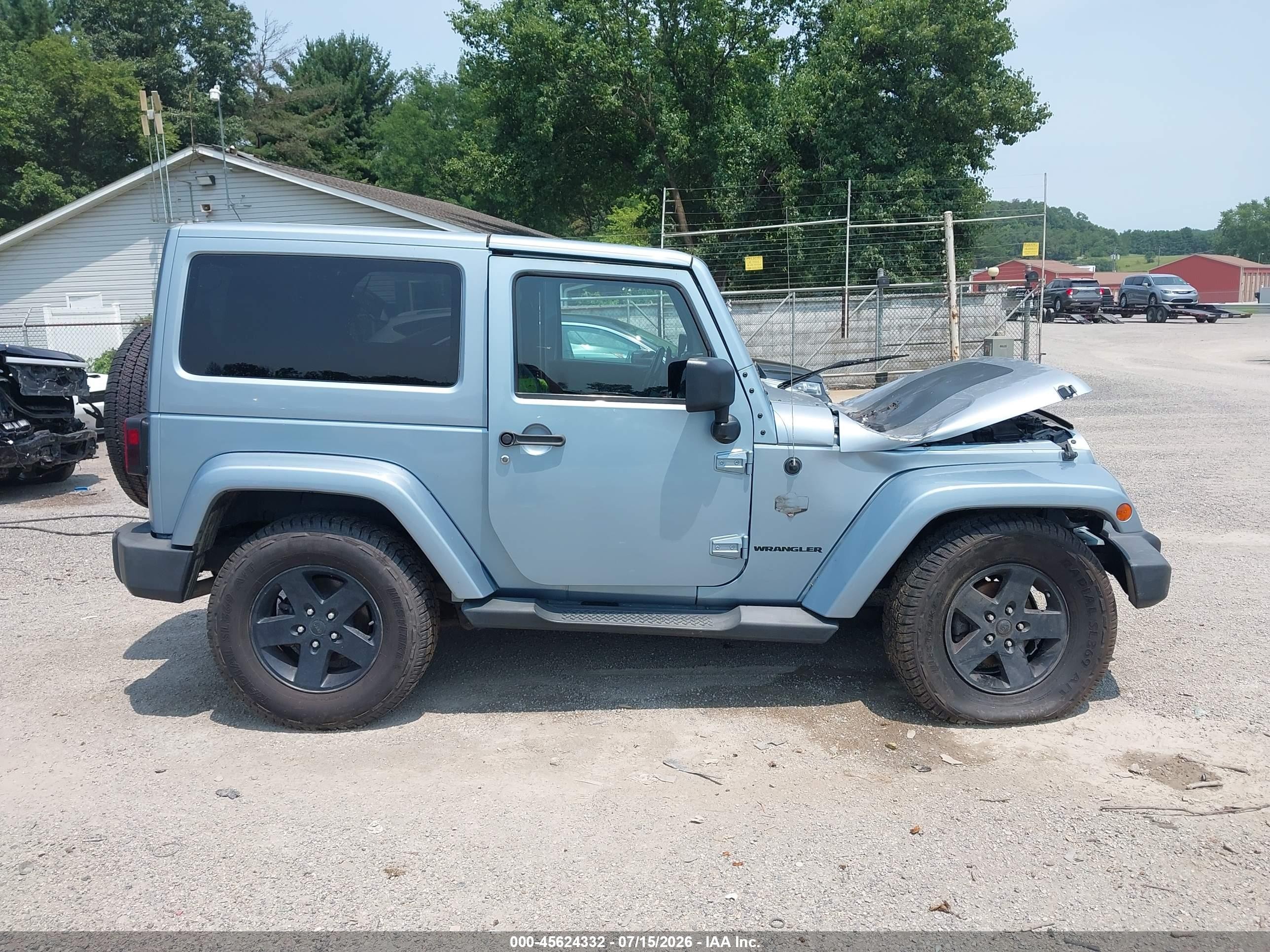 2012 Jeep Wrangler Sahara Blue vin: 1C4AJWBG1CL172636