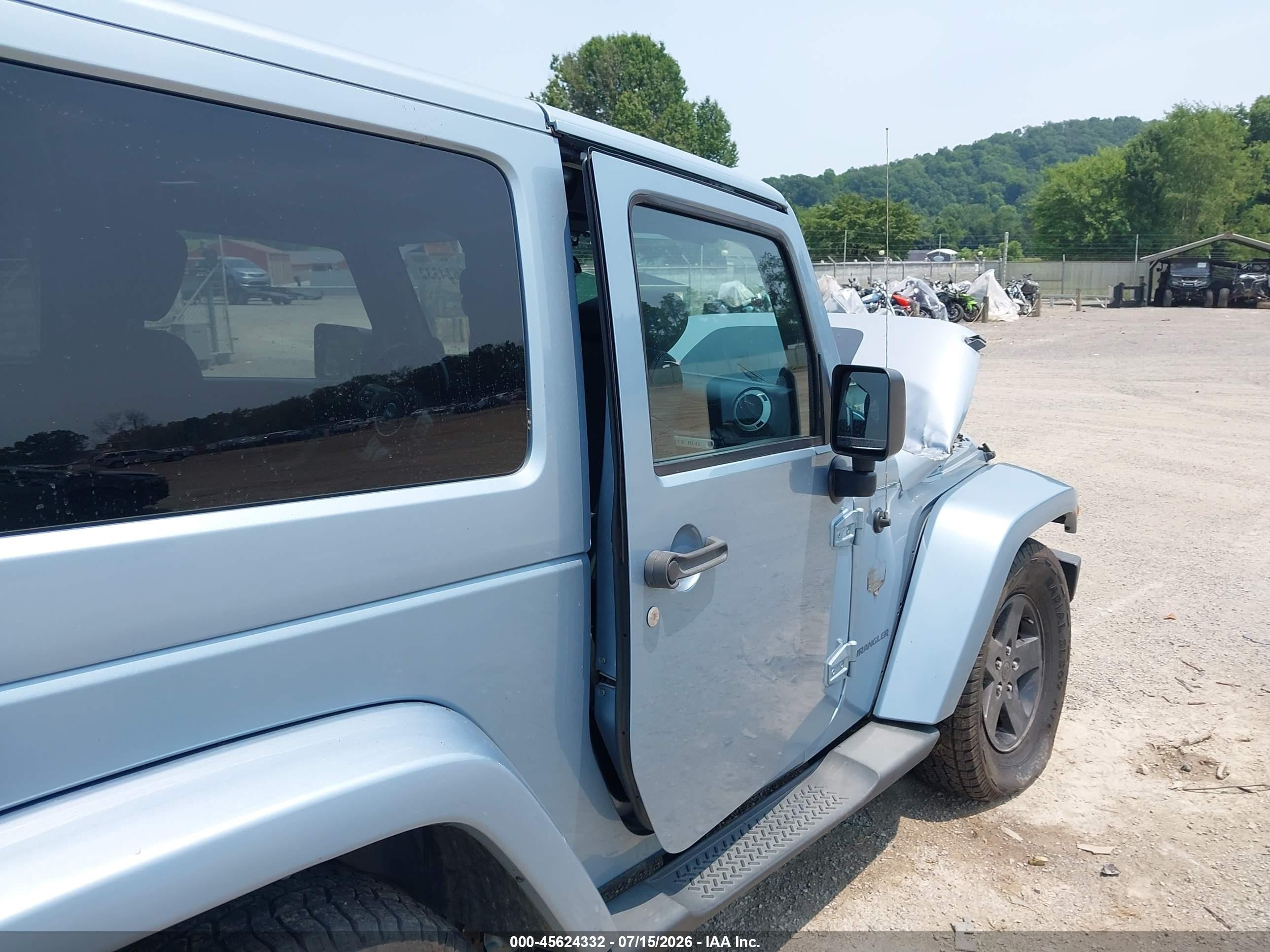 2012 Jeep Wrangler Sahara Blue vin: 1C4AJWBG1CL172636