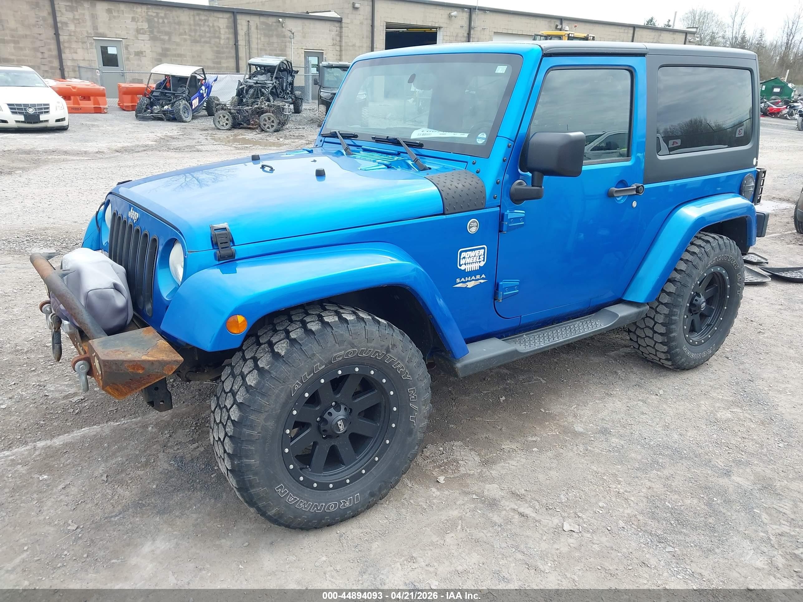 2015 Jeep Wrangler Sahara Blue vin: 1C4AJWBG1FL511108