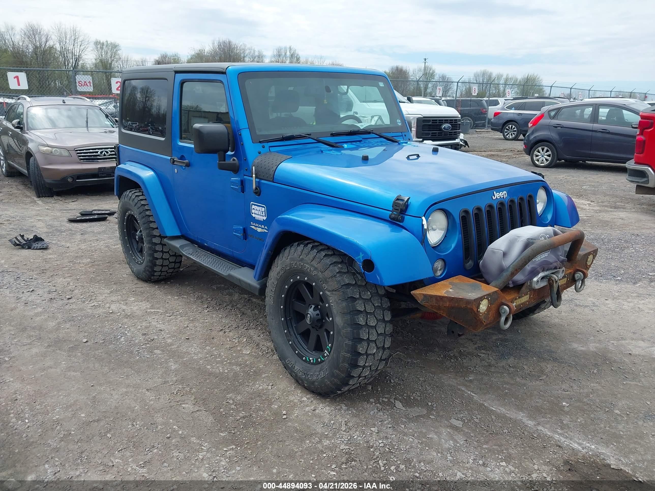 2015 Jeep Wrangler Sahara Blue vin: 1C4AJWBG1FL511108