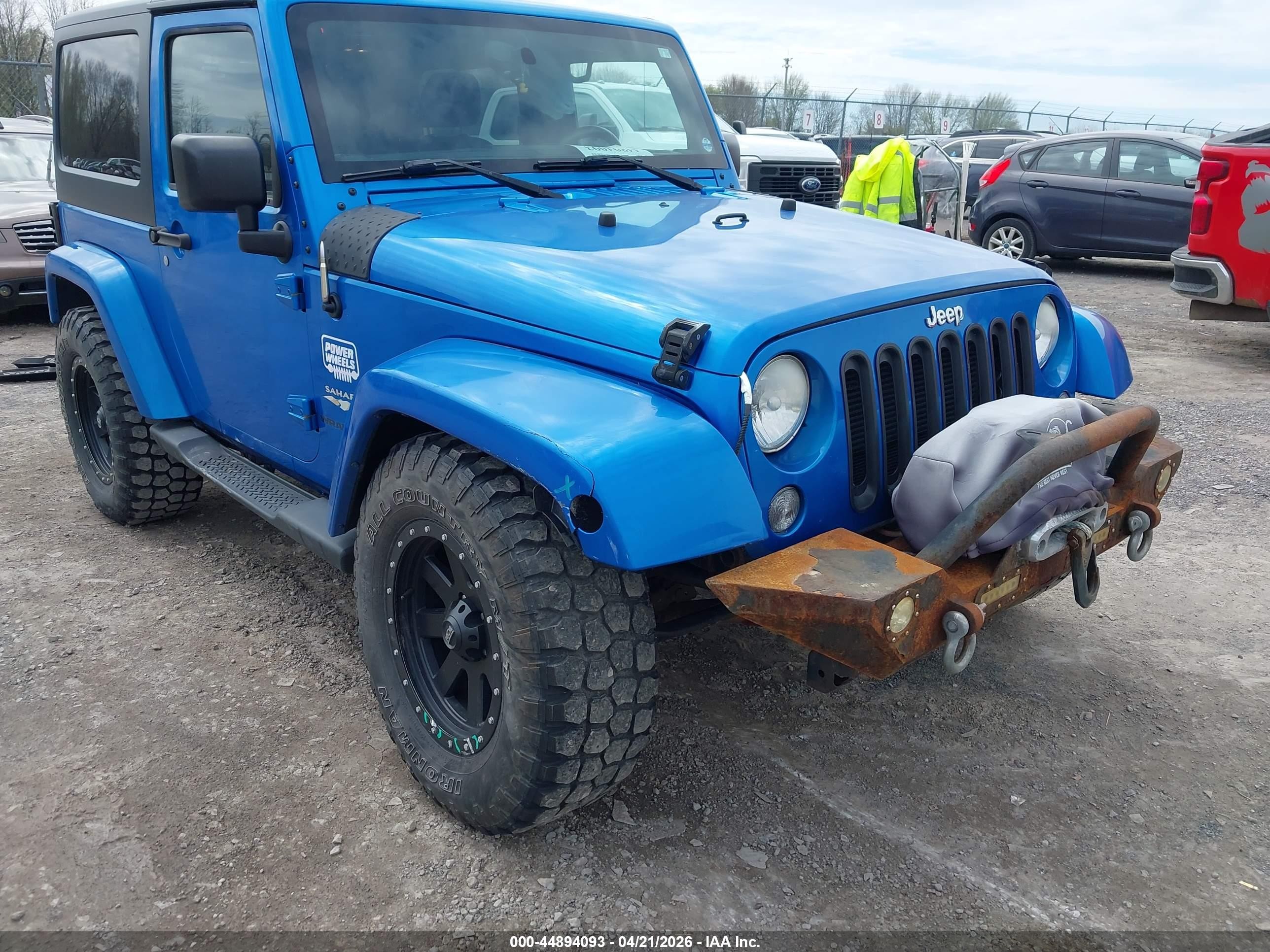 2015 Jeep Wrangler Sahara Blue vin: 1C4AJWBG1FL511108