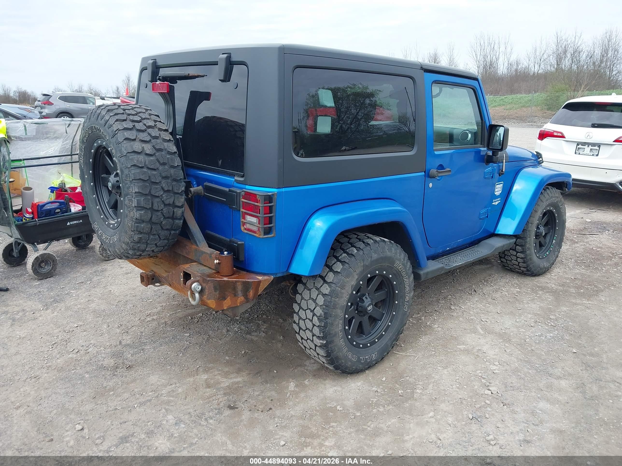 2015 Jeep Wrangler Sahara Blue vin: 1C4AJWBG1FL511108