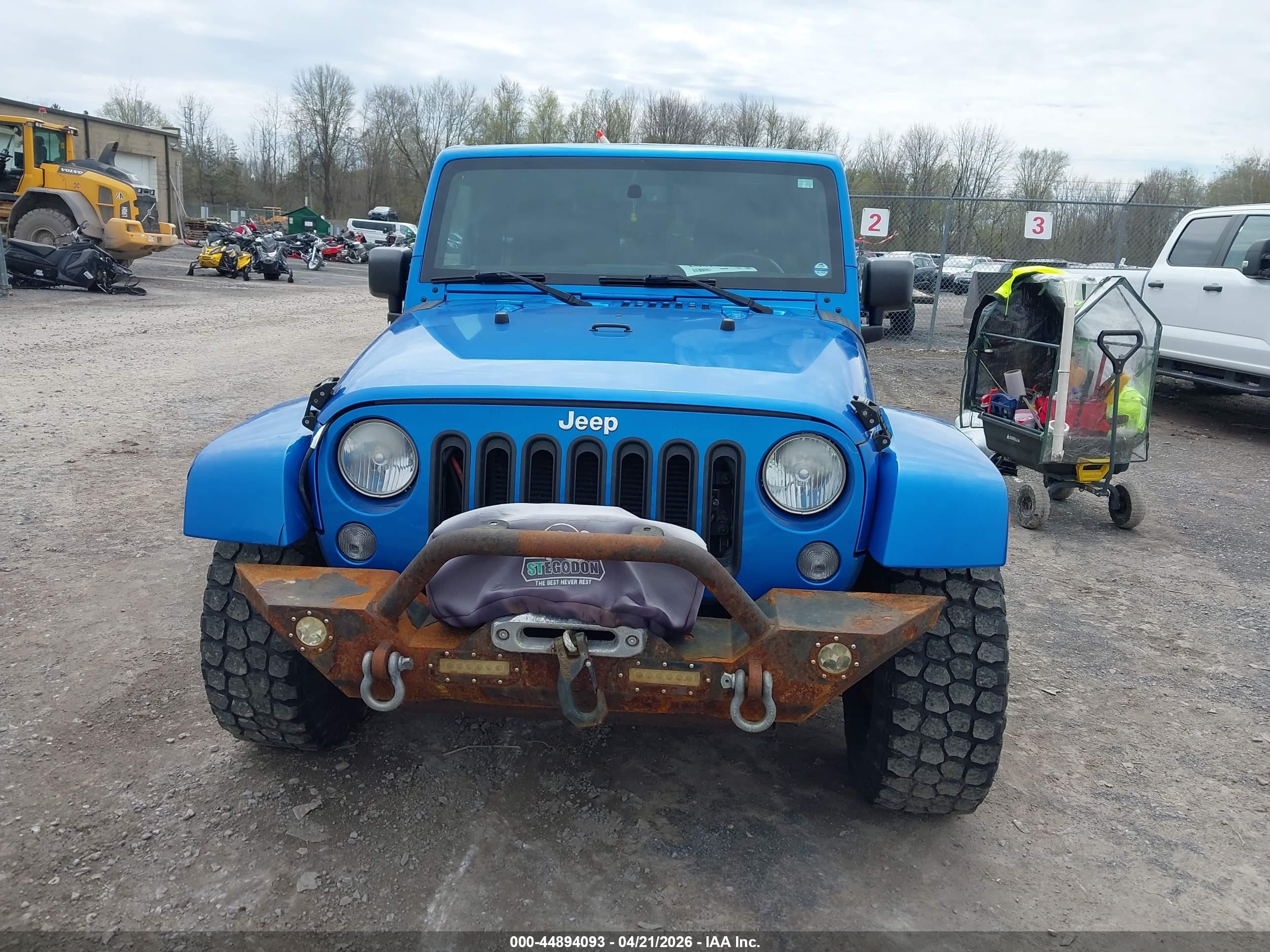 2015 Jeep Wrangler Sahara Blue vin: 1C4AJWBG1FL511108