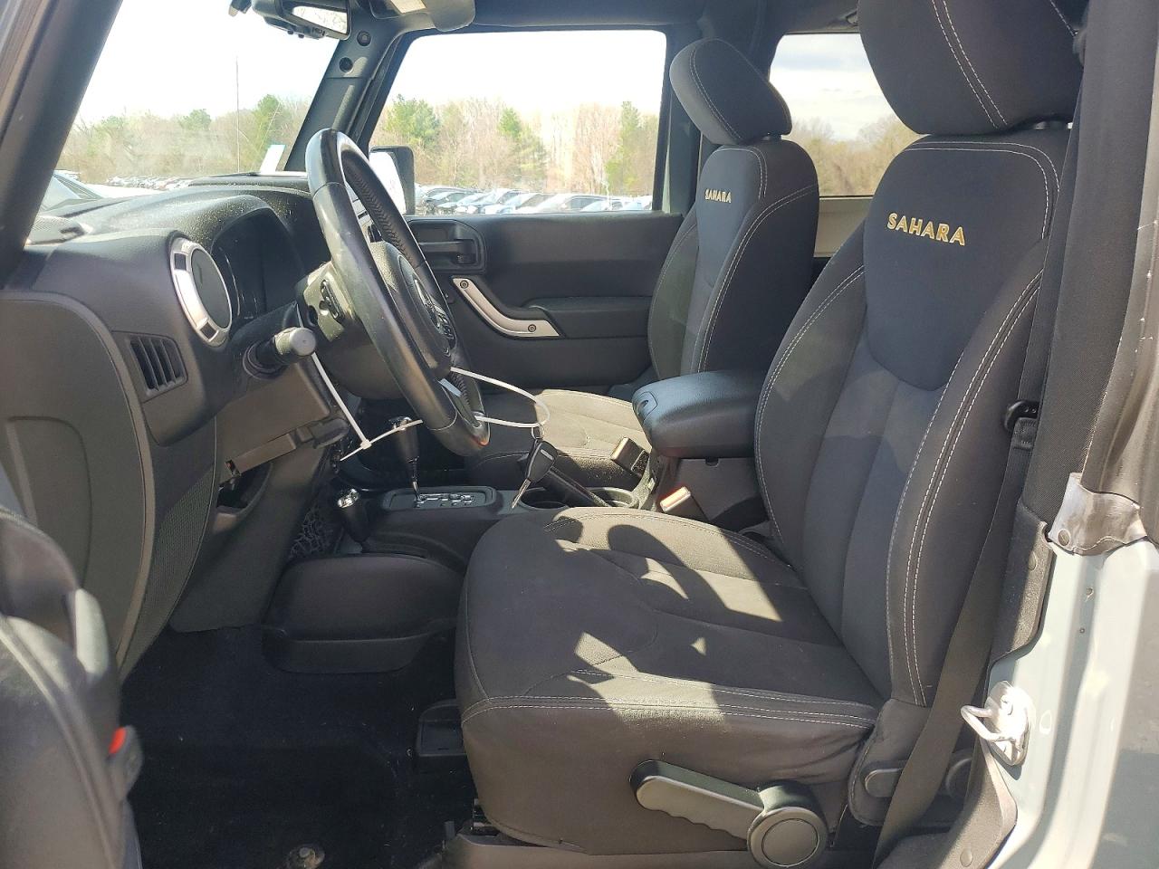 2015 Jeep Wrangler Sahara Gray vin: 1C4AJWBG2FL620497