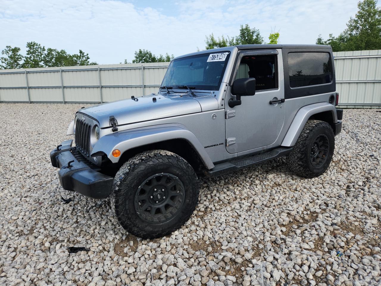 2015 Jeep Wrangler Sahara Silver vin: 1C4AJWBG3FL511546 Damage: Left Fender Flare, Broken, Replacement Required