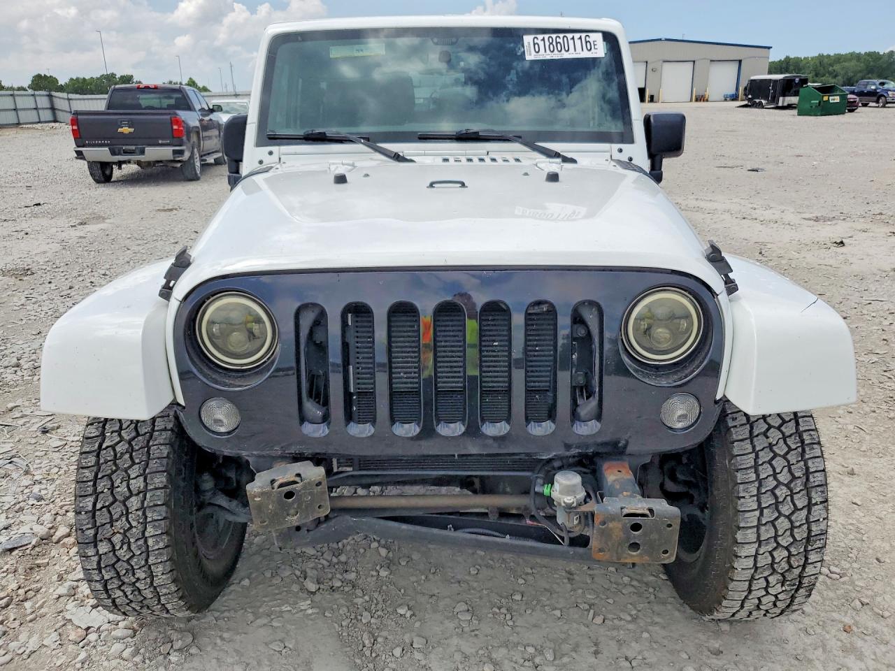 2015 Jeep Wrangler Sahara White vin: 1C4AJWBG3FL772658