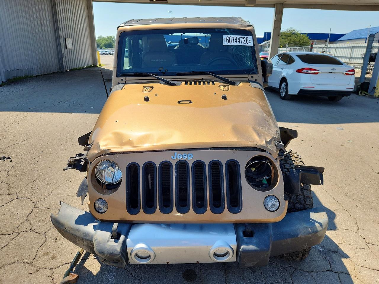 2015 Jeep Wrangler Sahara Brown vin: 1C4AJWBG4FL607492