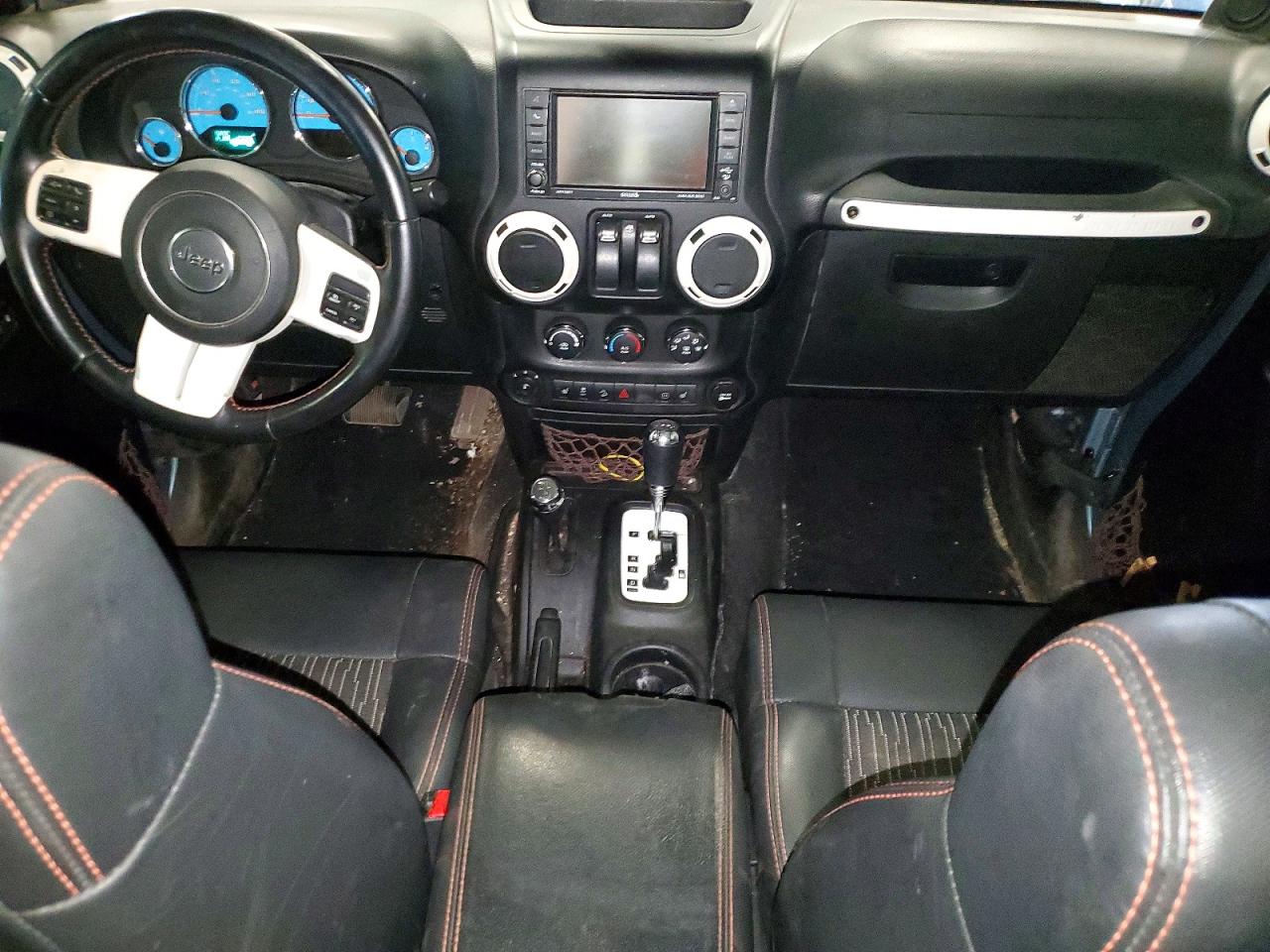 2012 Jeep Wrangler Sahara Синий vin: 1C4AJWBG5CL174390
