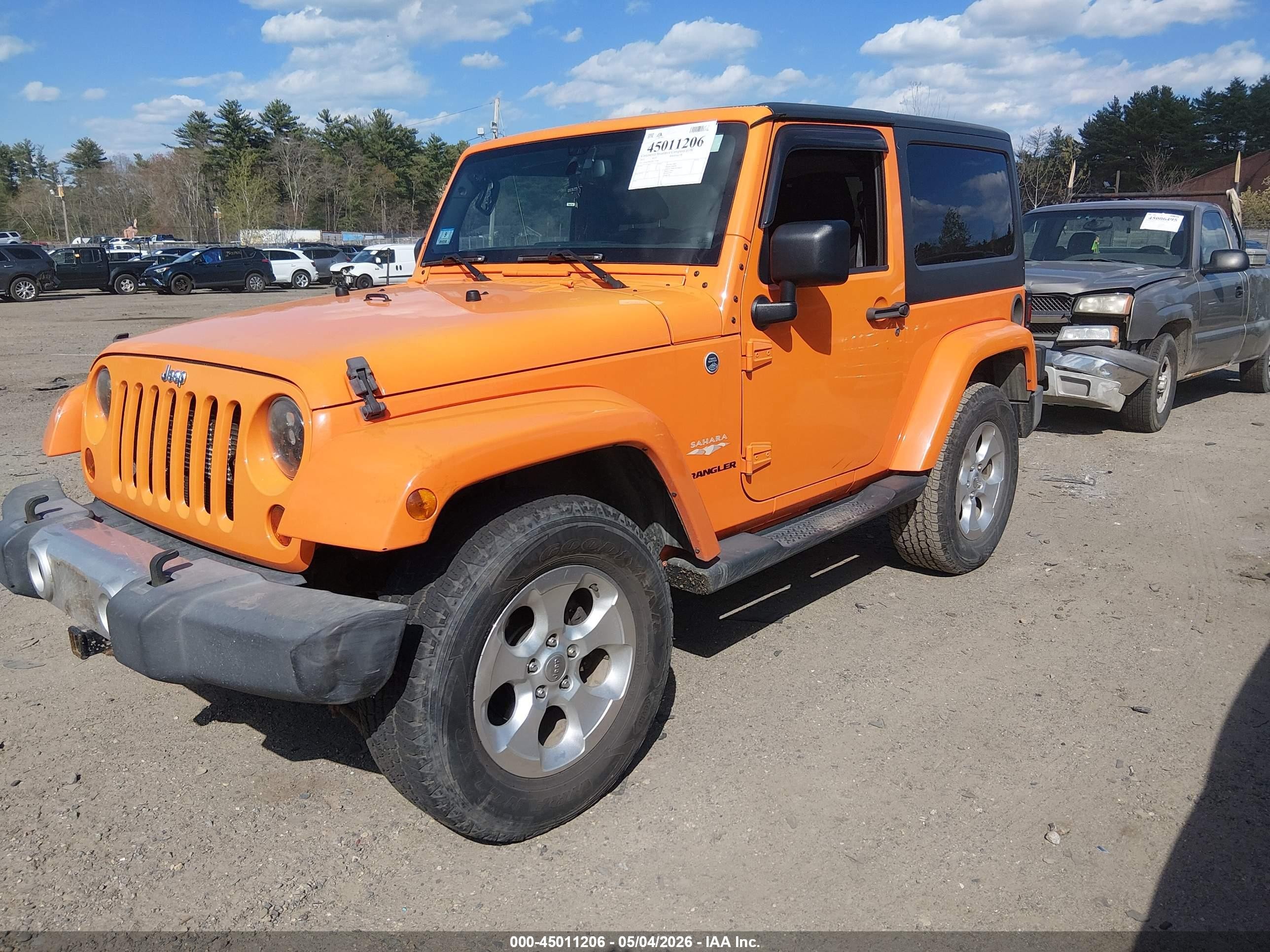 2013 Jeep Wrangler Sahara Оранжевый vin: 1C4AJWBG5DL533464
