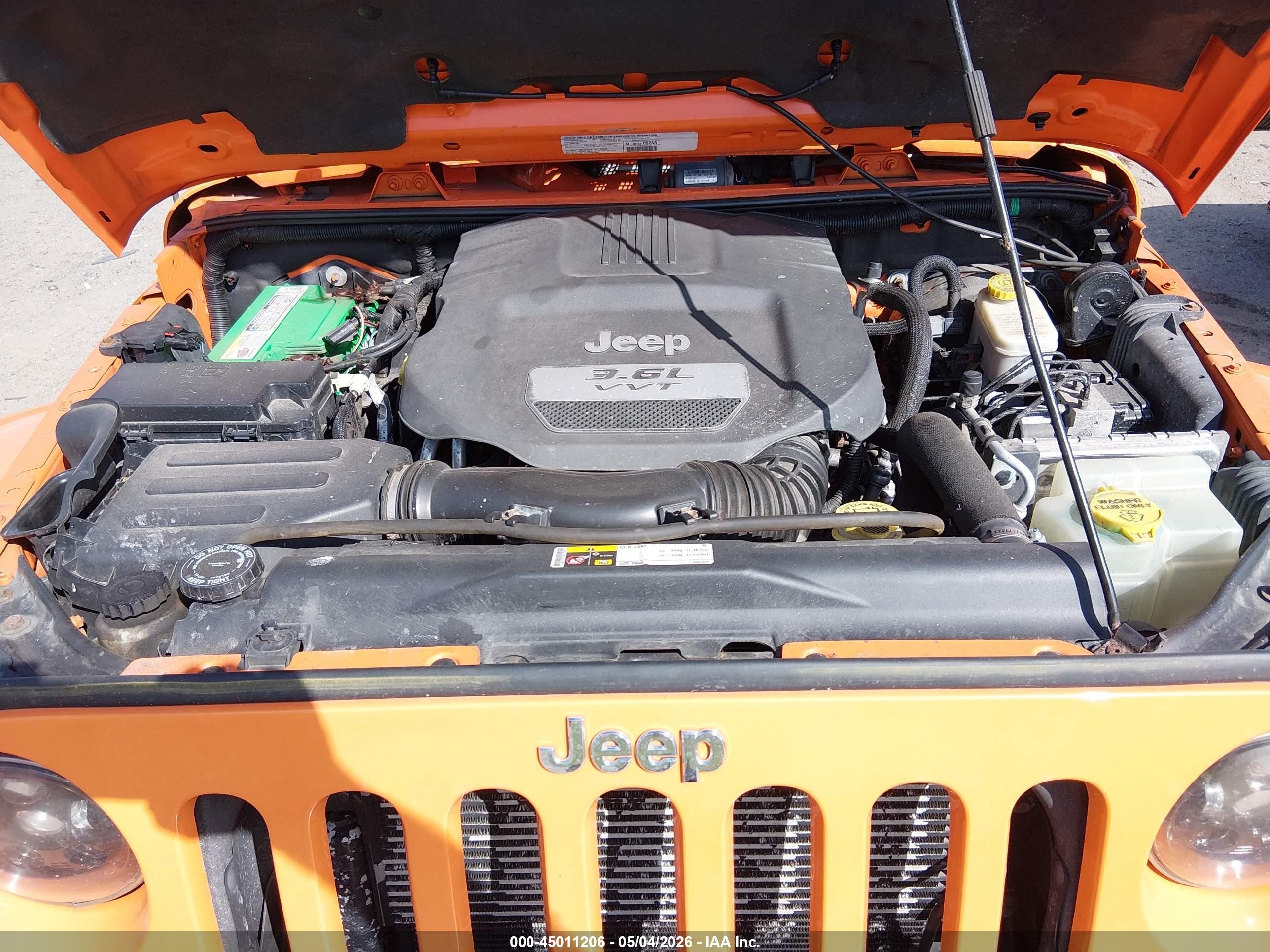 2013 Jeep Wrangler Sahara Оранжевый vin: 1C4AJWBG5DL533464