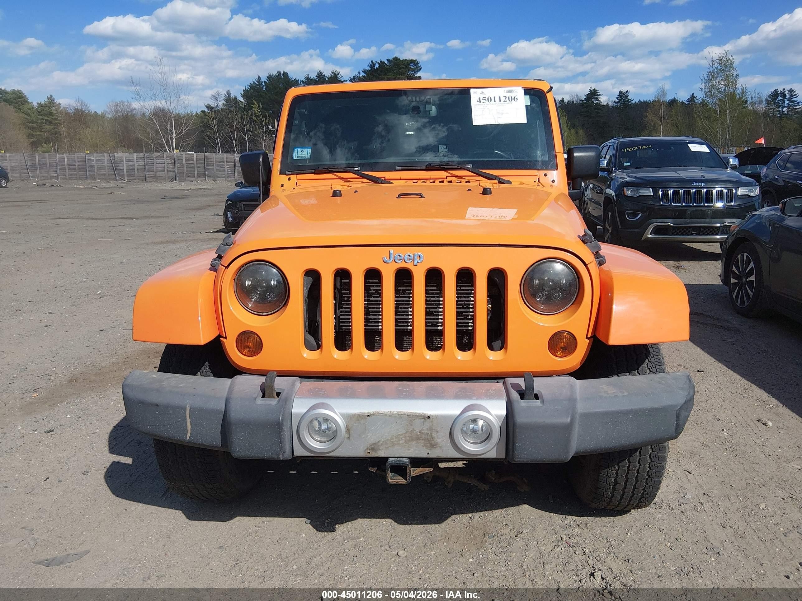 2013 Jeep Wrangler Sahara Оранжевый vin: 1C4AJWBG5DL533464