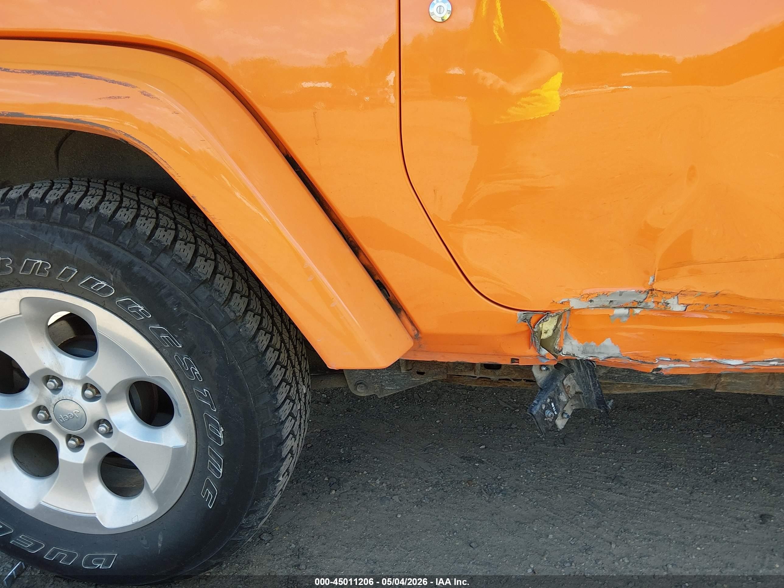 2013 Jeep Wrangler Sahara Оранжевый vin: 1C4AJWBG5DL533464