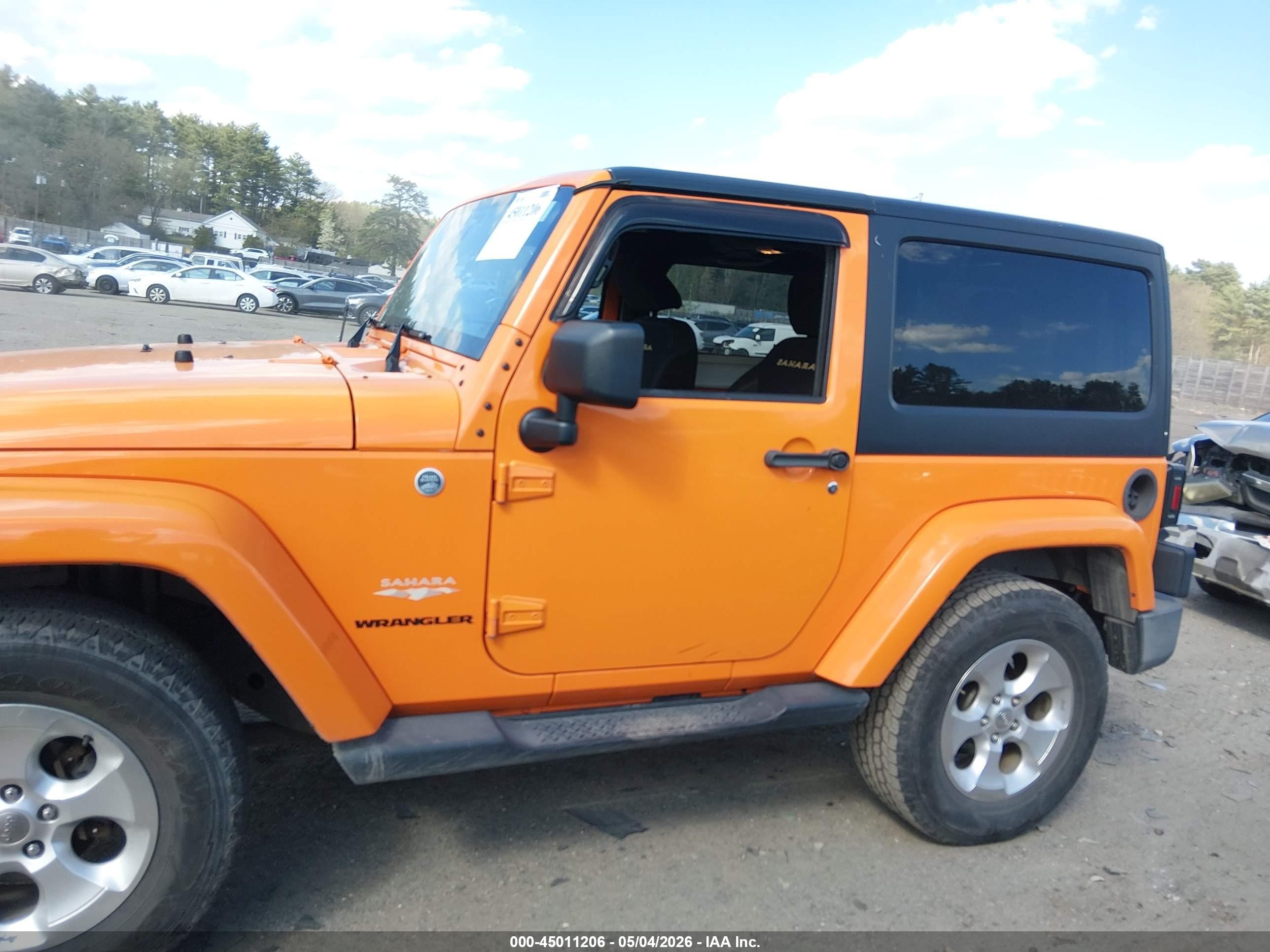2013 Jeep Wrangler Sahara Оранжевый vin: 1C4AJWBG5DL533464