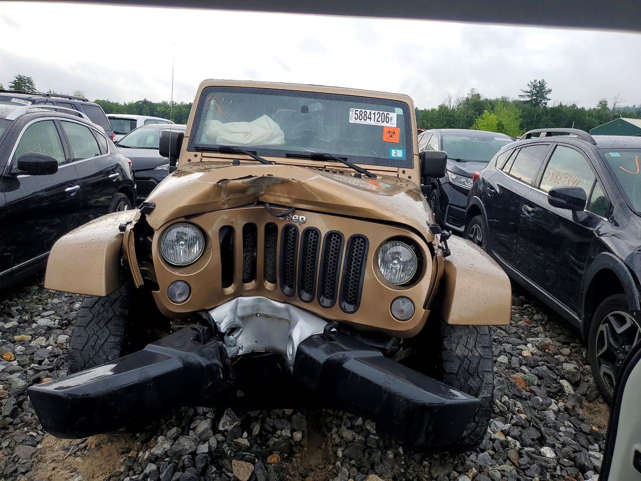 2015 Jeep Wrangler Sahara Tan vin: 1C4AJWBG5FL587320