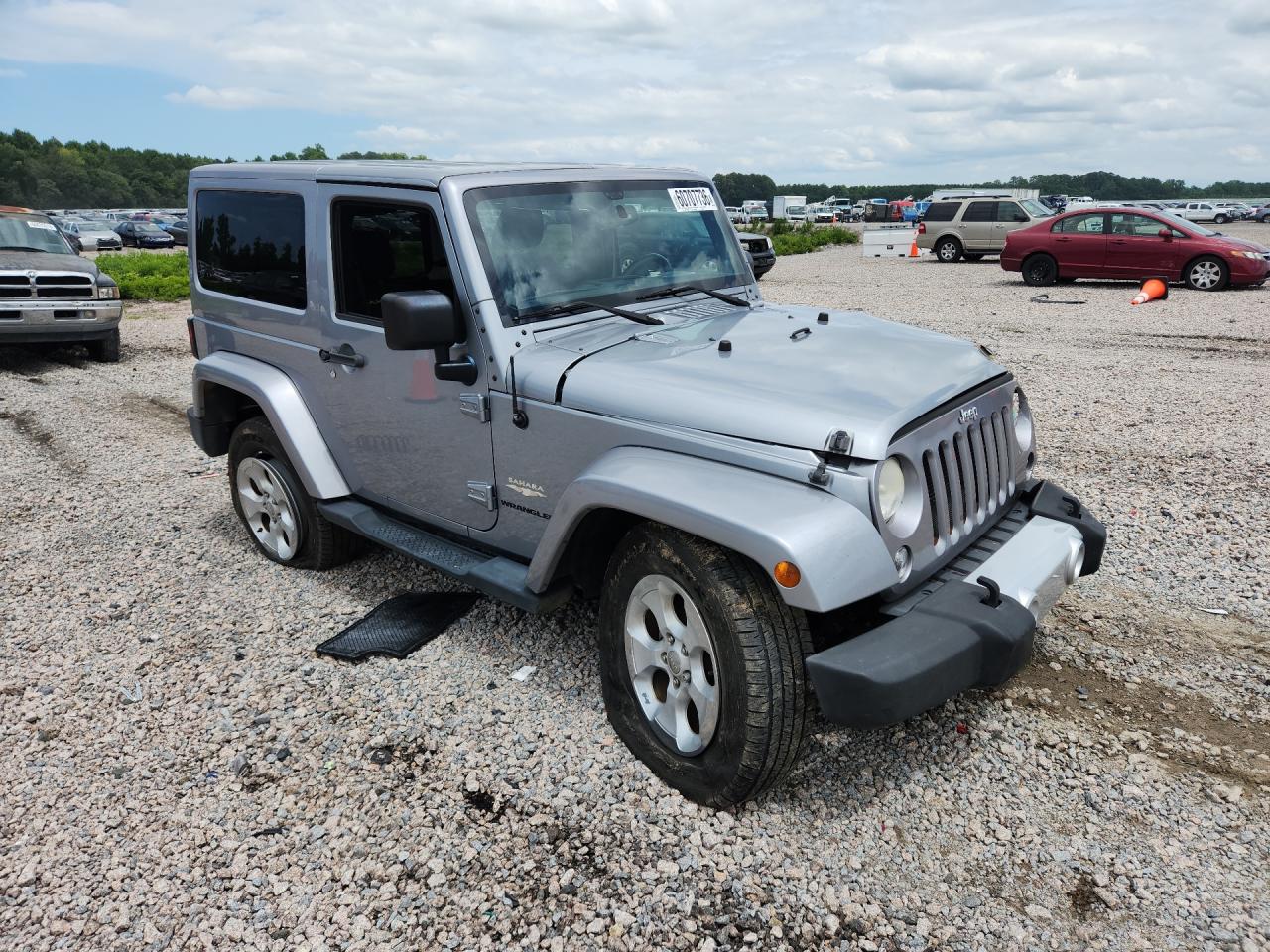 2014 Jeep Wrangler Sahara Серебряный vin: 1C4AJWBG6EL258558