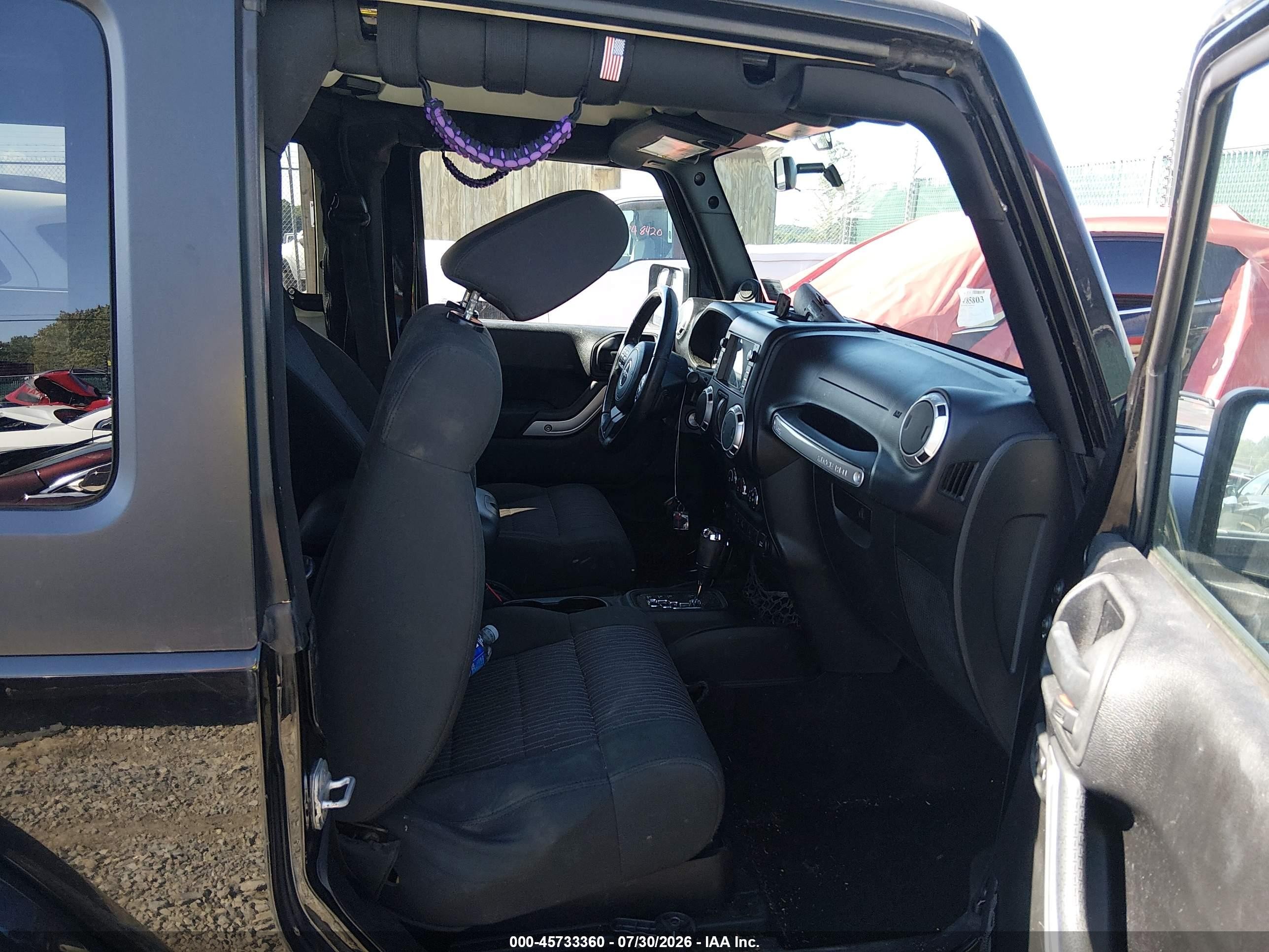 2012 Jeep Wrangler Sahara Black vin: 1C4AJWBG7CL125725