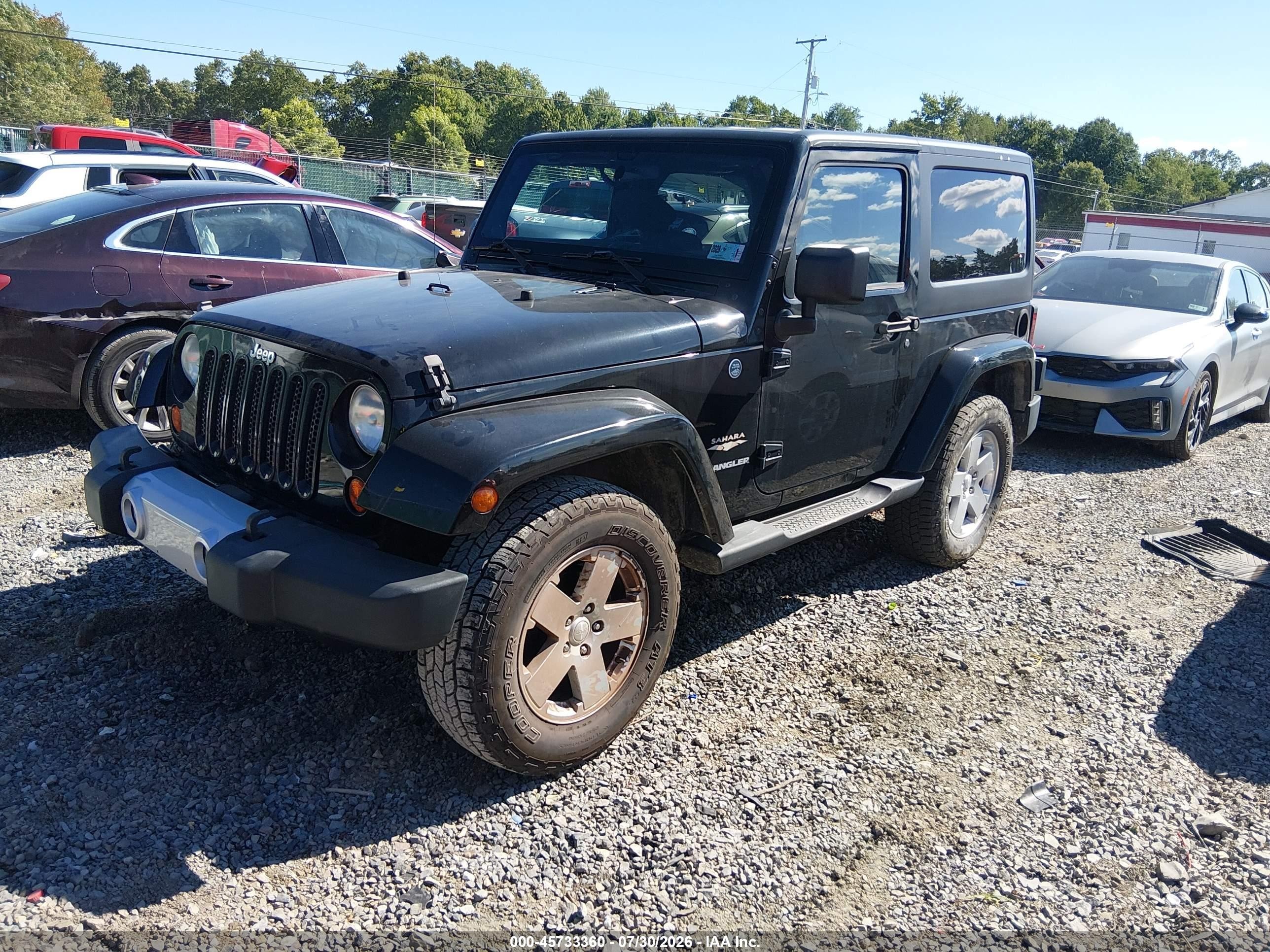 2012 Jeep Wrangler Sahara Black vin: 1C4AJWBG7CL125725