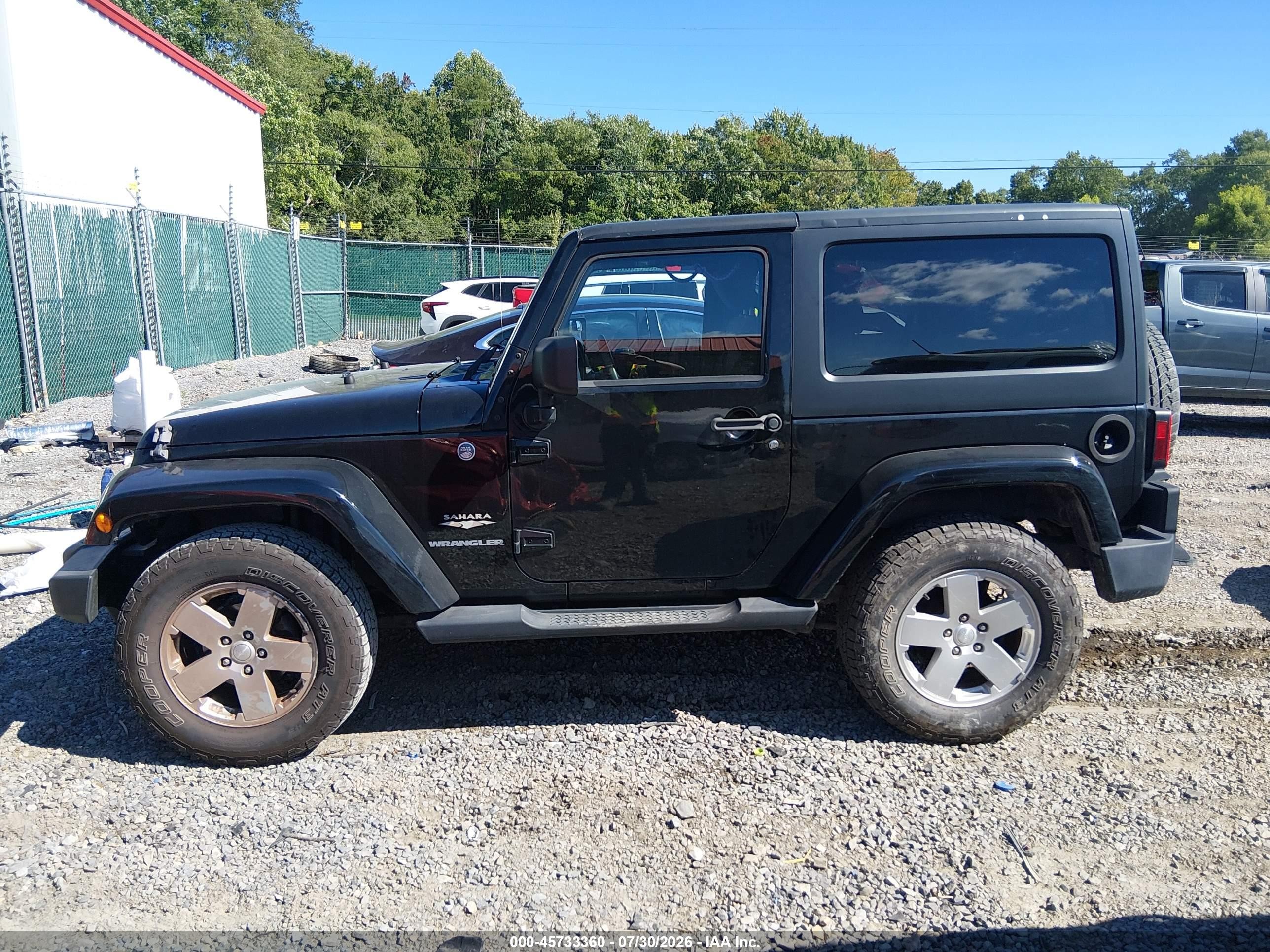 2012 Jeep Wrangler Sahara Black vin: 1C4AJWBG7CL125725