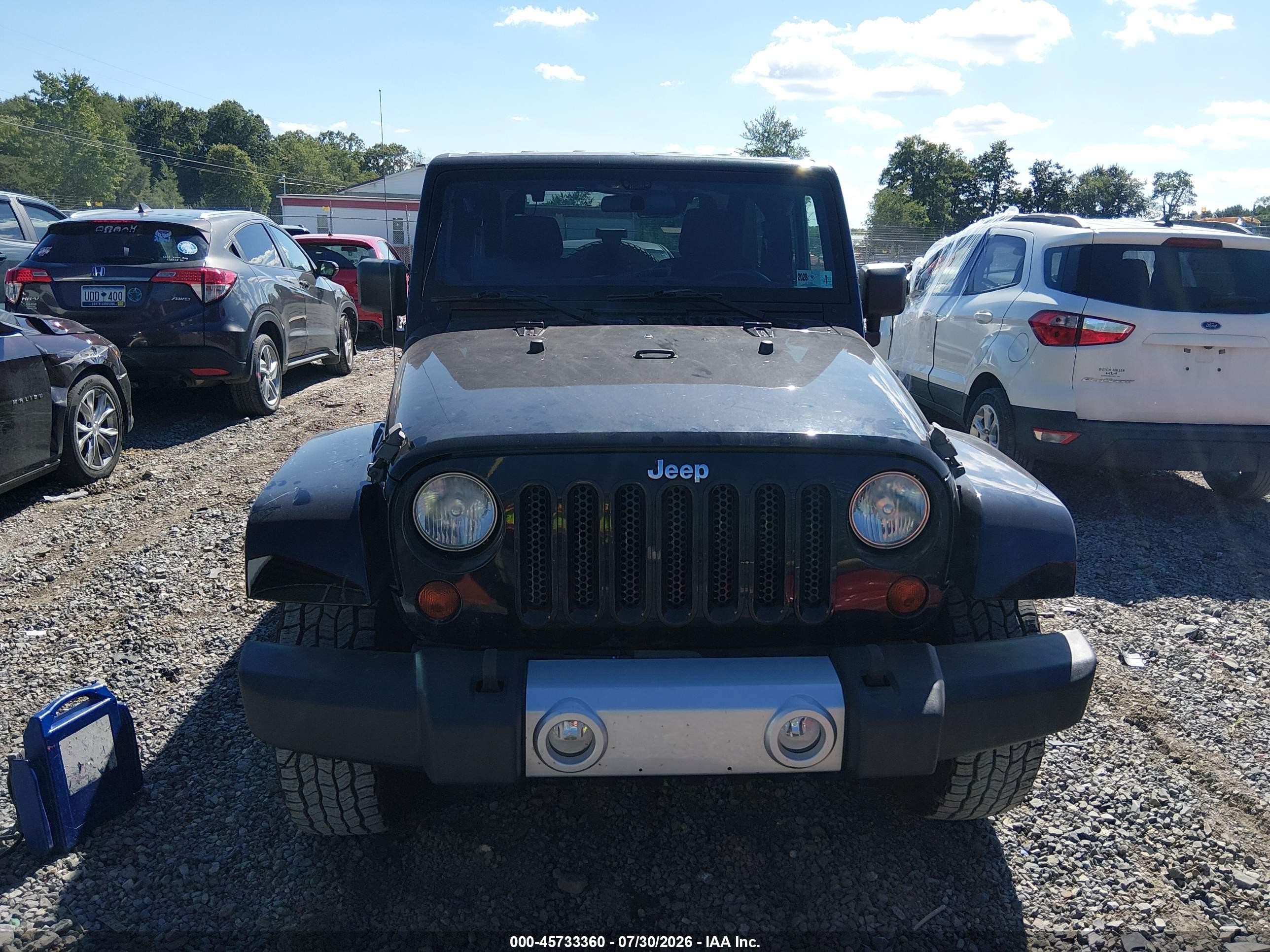 2012 Jeep Wrangler Sahara Black vin: 1C4AJWBG7CL125725