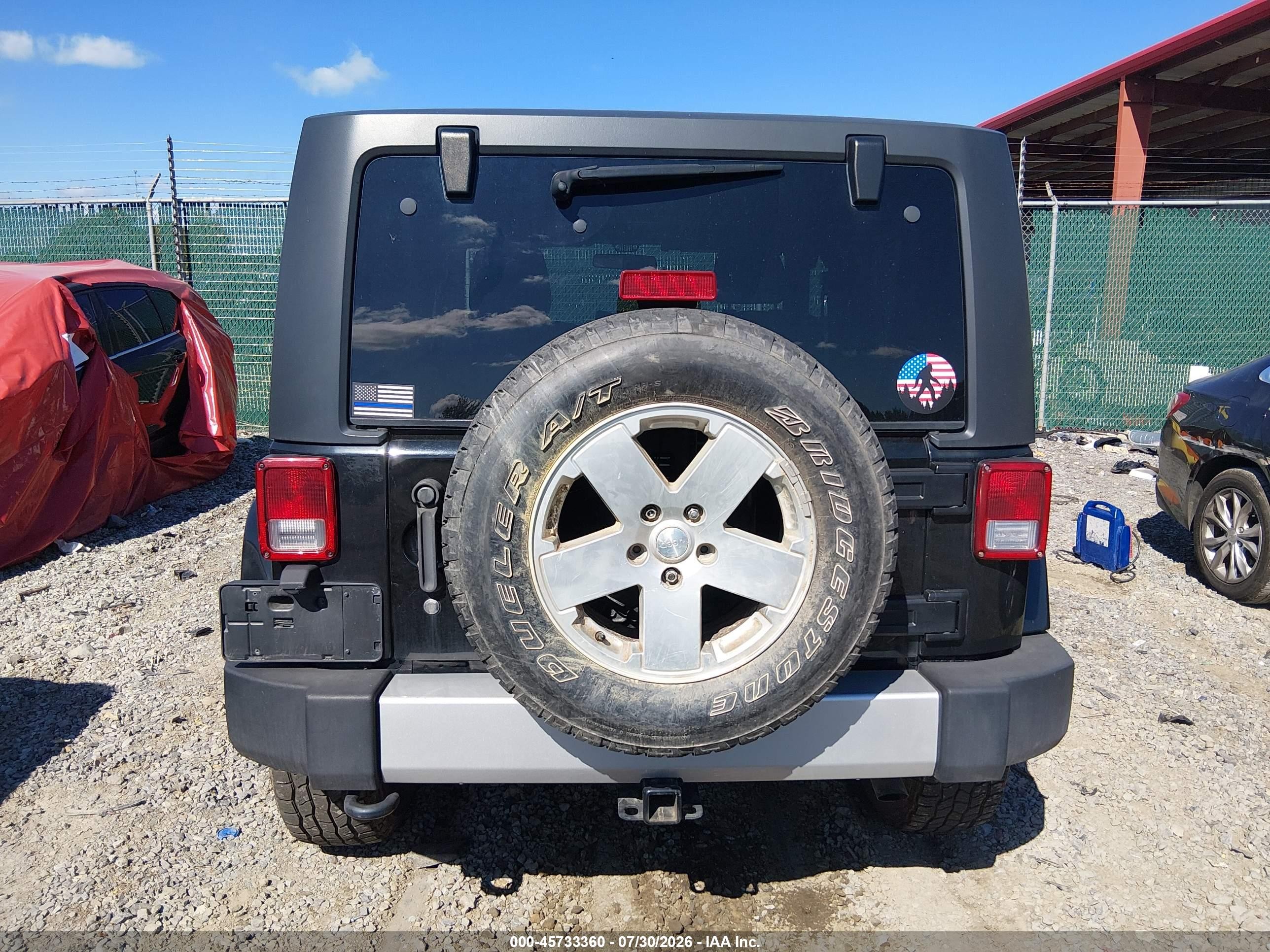 2012 Jeep Wrangler Sahara Black vin: 1C4AJWBG7CL125725