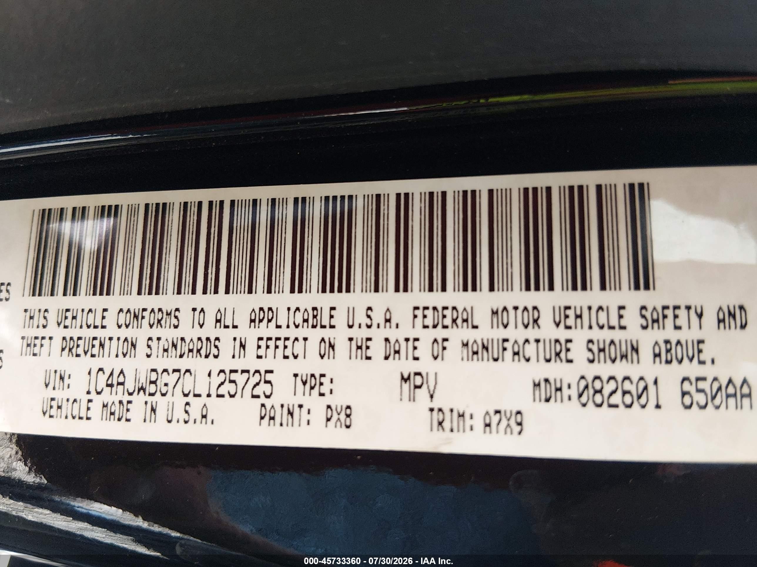 2012 Jeep Wrangler Sahara Black vin: 1C4AJWBG7CL125725