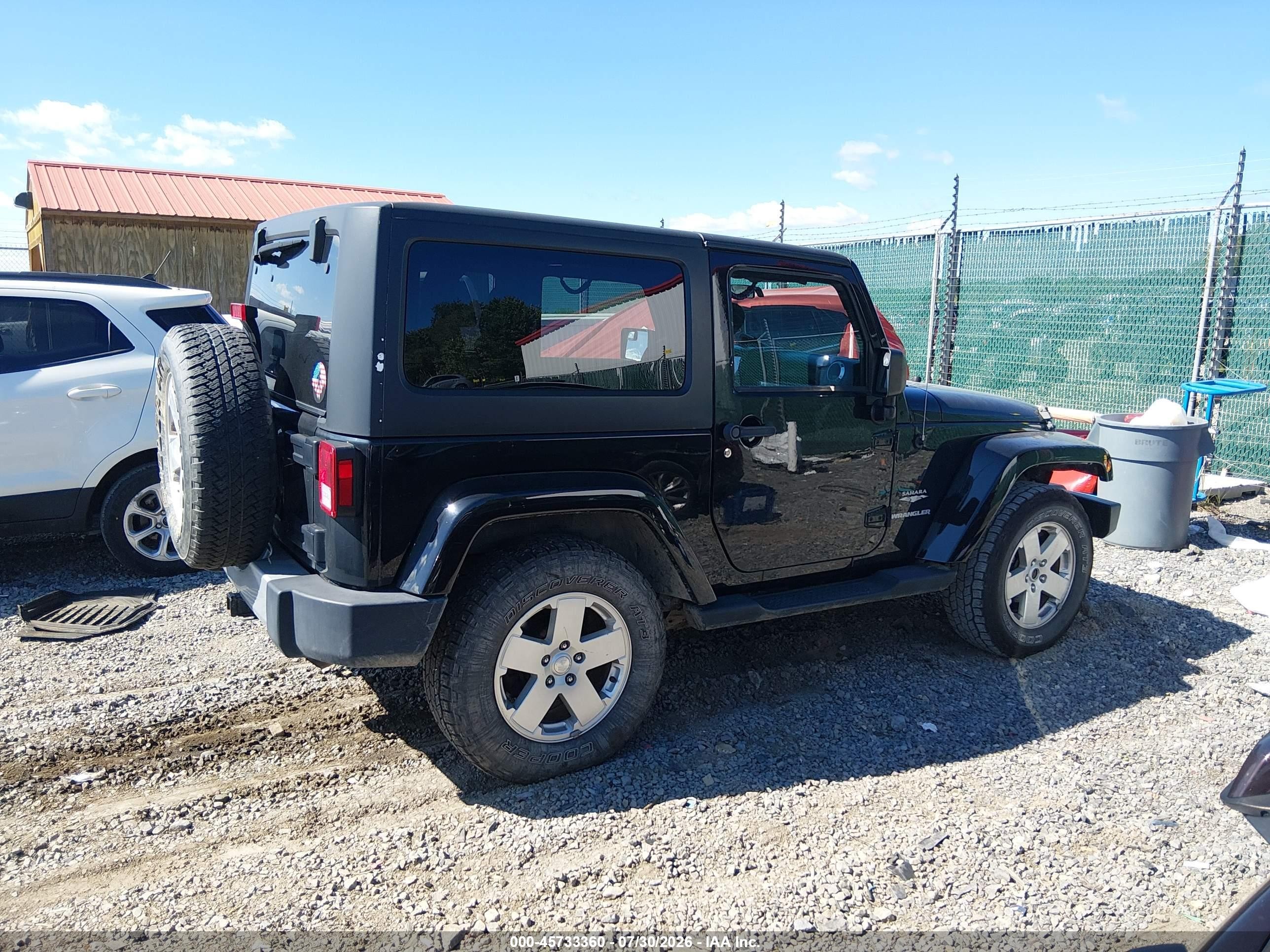 2012 Jeep Wrangler Sahara Black vin: 1C4AJWBG7CL125725