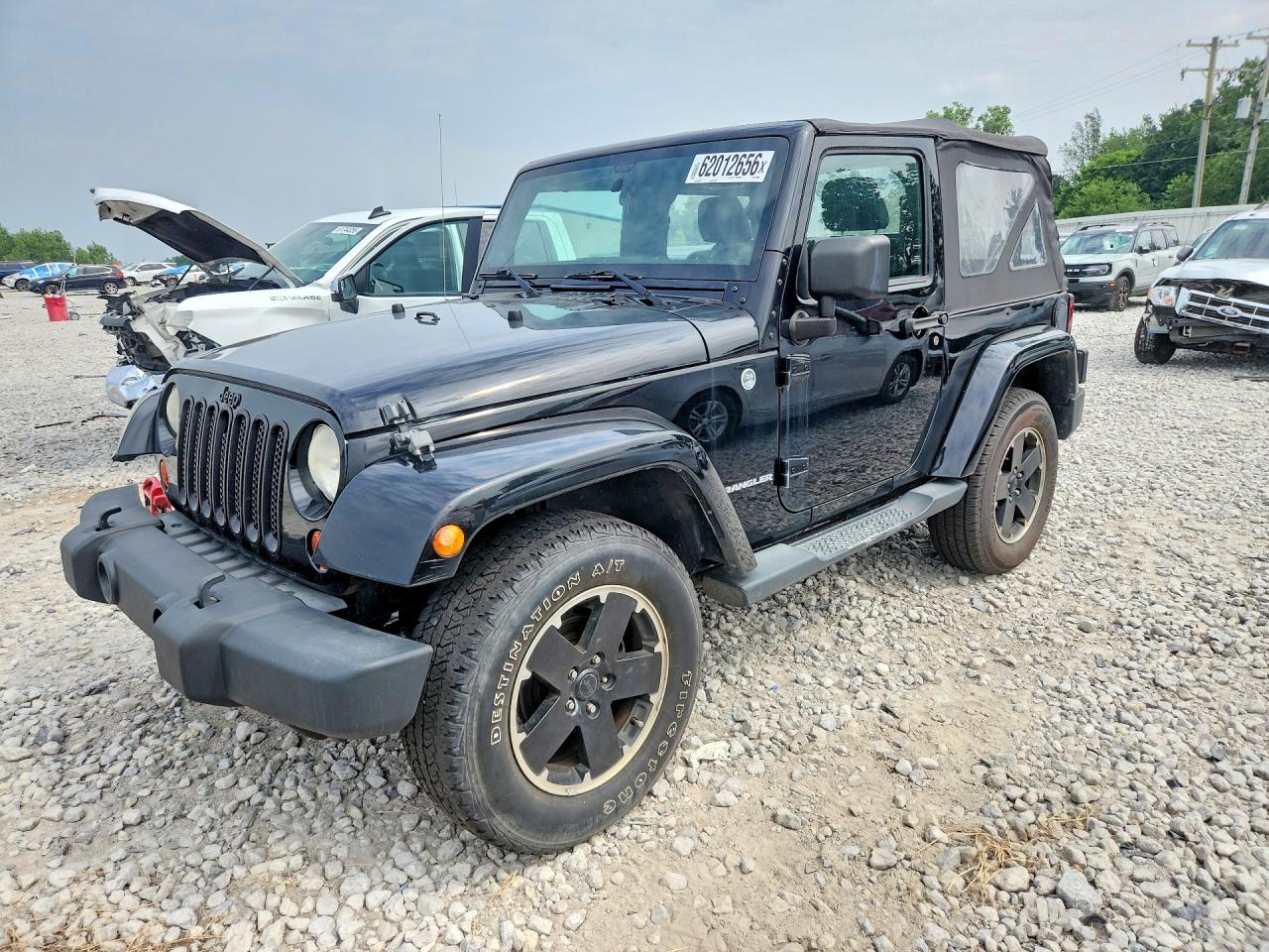 2012 Jeep Wrangler Sahara Черный vin: 1C4AJWBG7CL264706