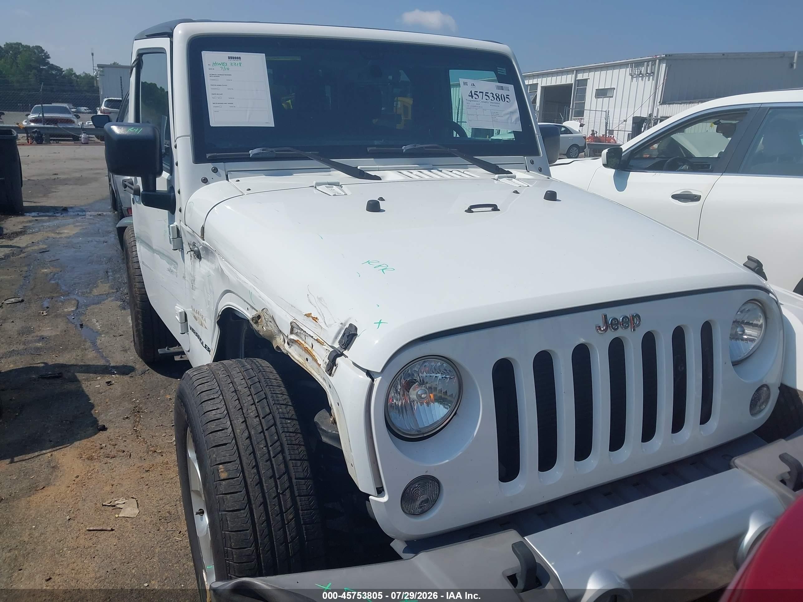 2015 Jeep Wrangler Sahara White vin: 1C4AJWBG7FL682218