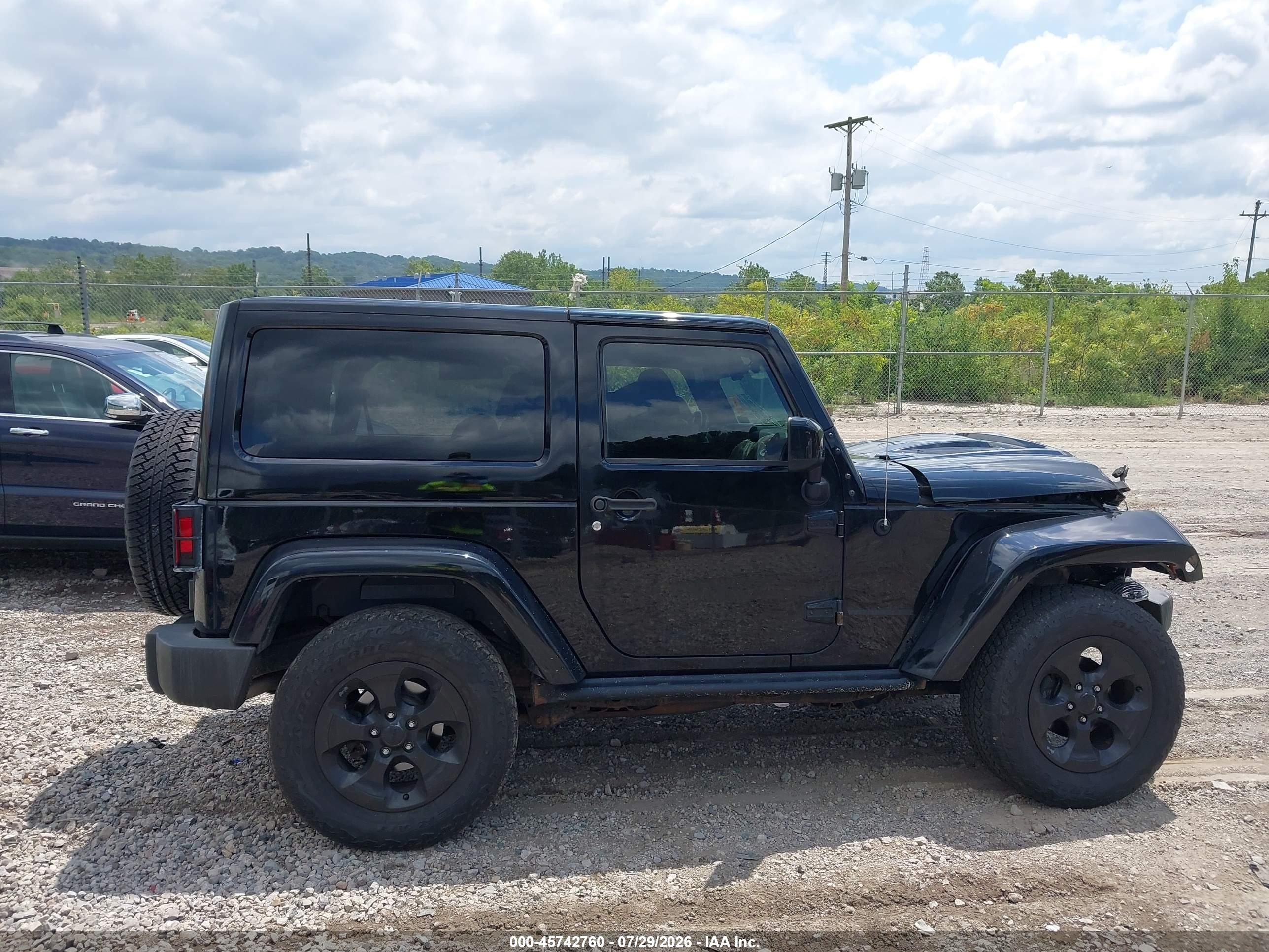 2015 Jeep Wrangler Altitude Black vin: 1C4AJWBG7FL715458