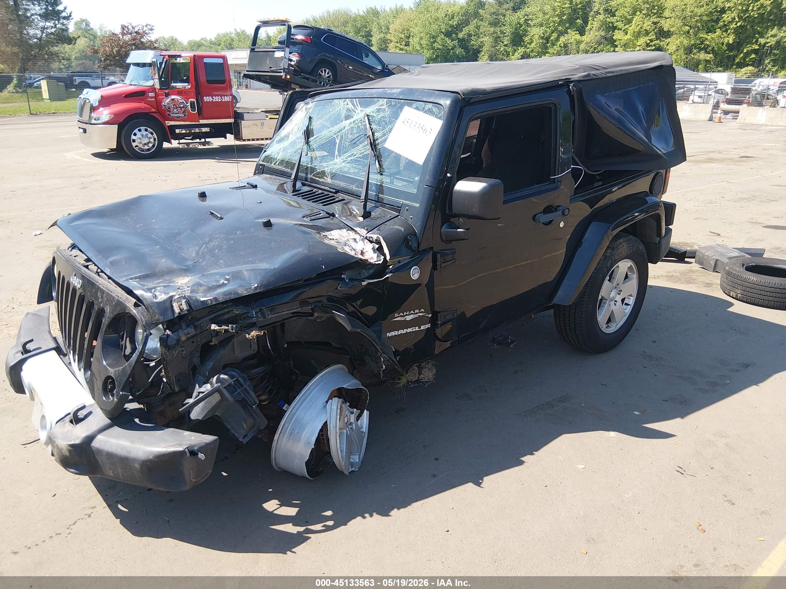 2012 Jeep Wrangler Sahara Black vin: 1C4AJWBG8CL118413