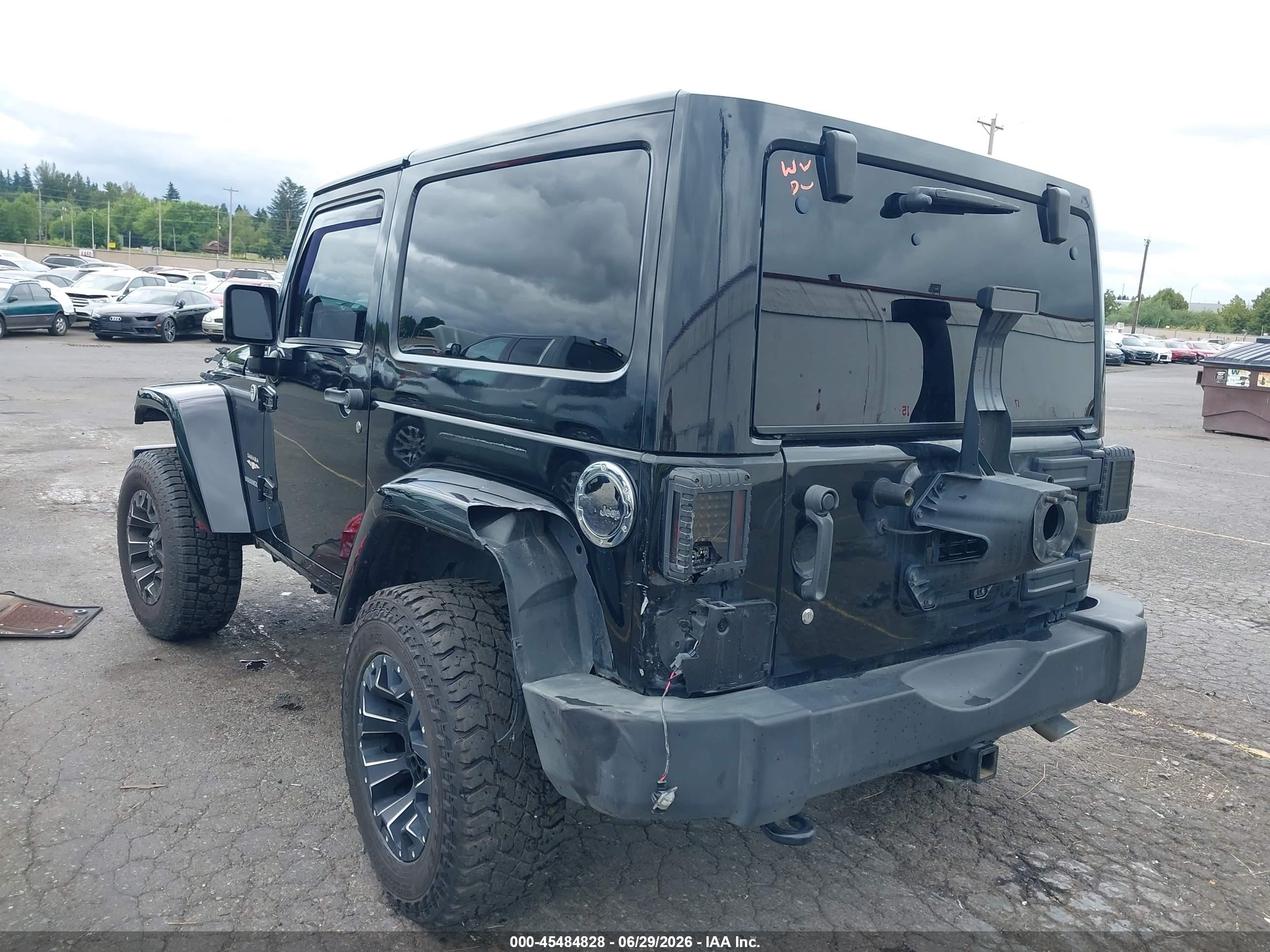 2012 Jeep Wrangler Sahara Black vin: 1C4AJWBG8CL160113