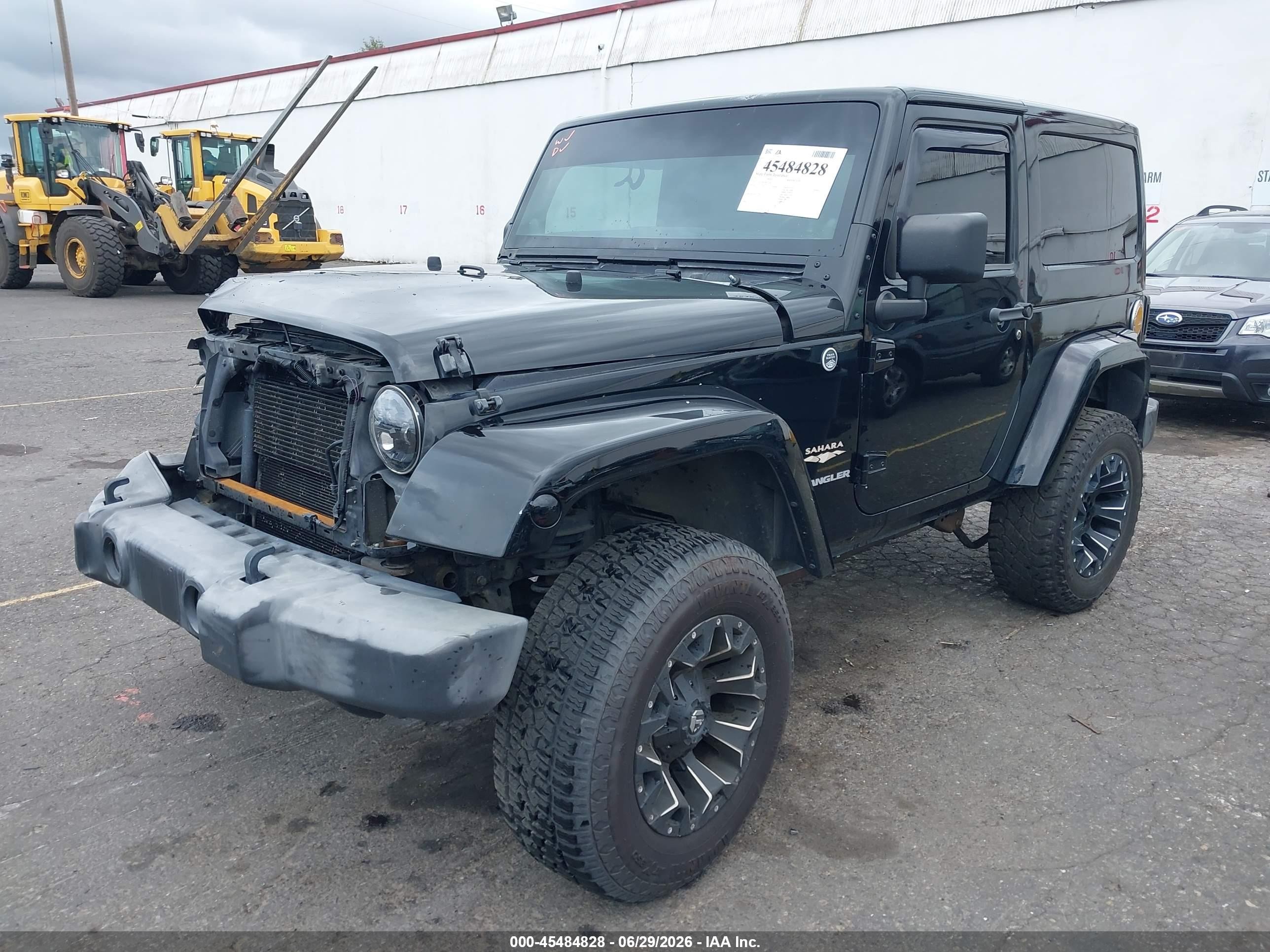 2012 Jeep Wrangler Sahara Black vin: 1C4AJWBG8CL160113