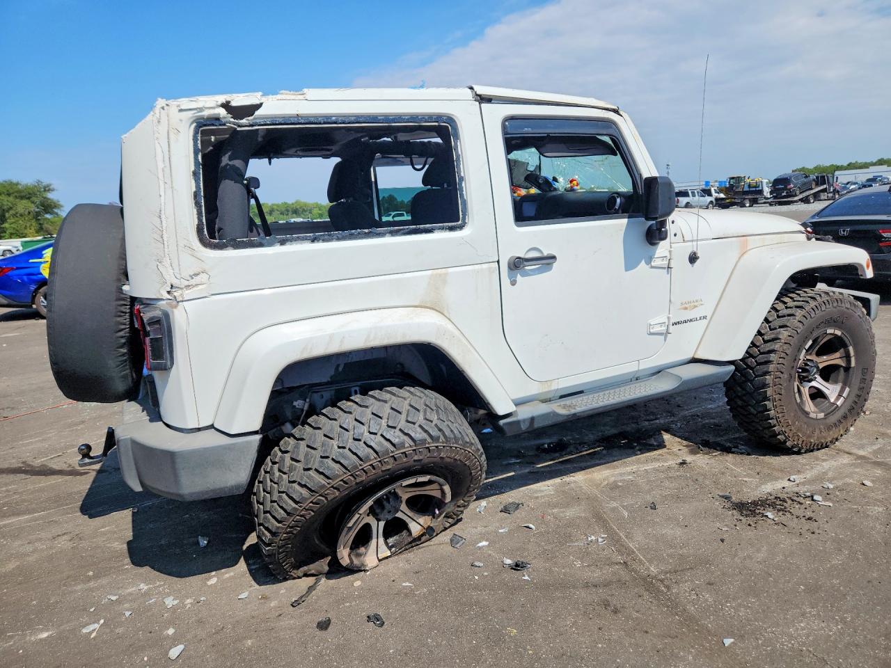 2013 Jeep Wrangler Sahara White vin: 1C4AJWBG8DL567950